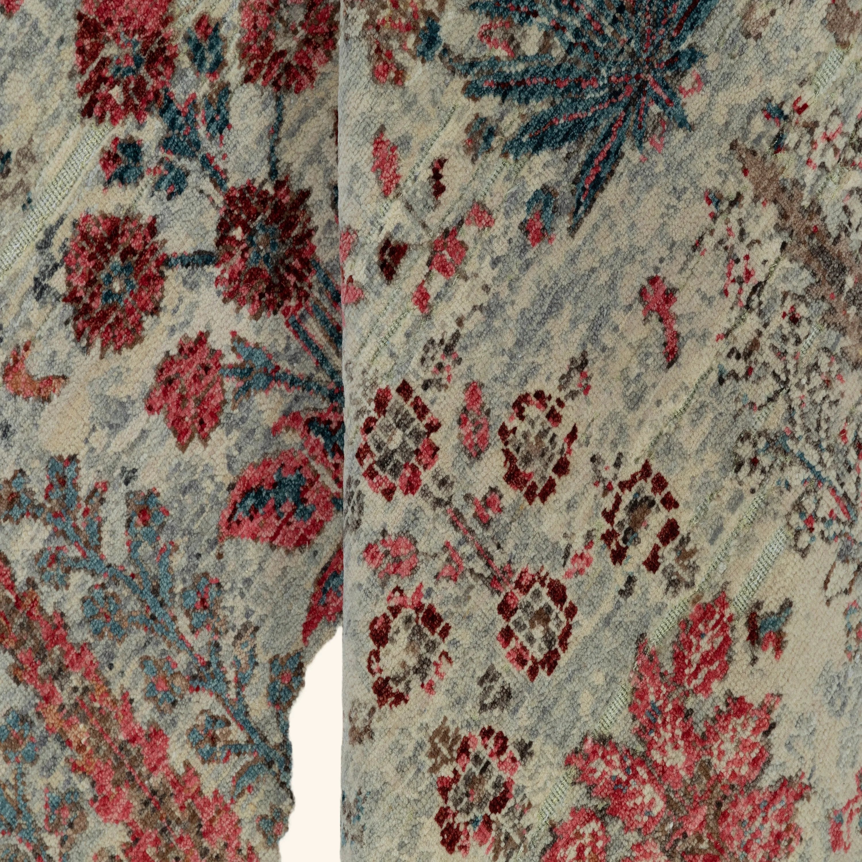 Multicolored Traditional Wool Rug - 10' x 14' - Image 4
