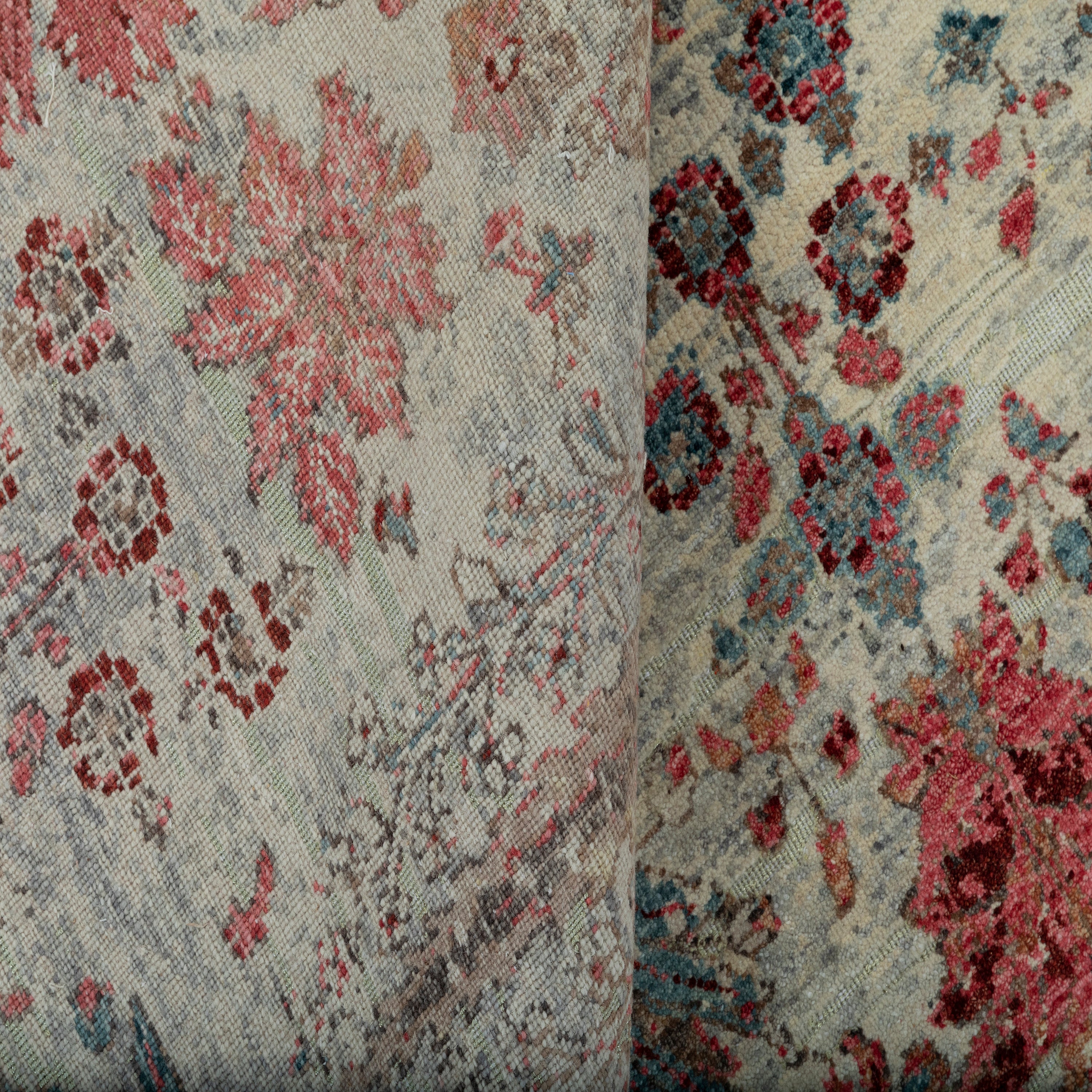 Multicolored Traditional Wool Rug - 10' x 14' - Image 5