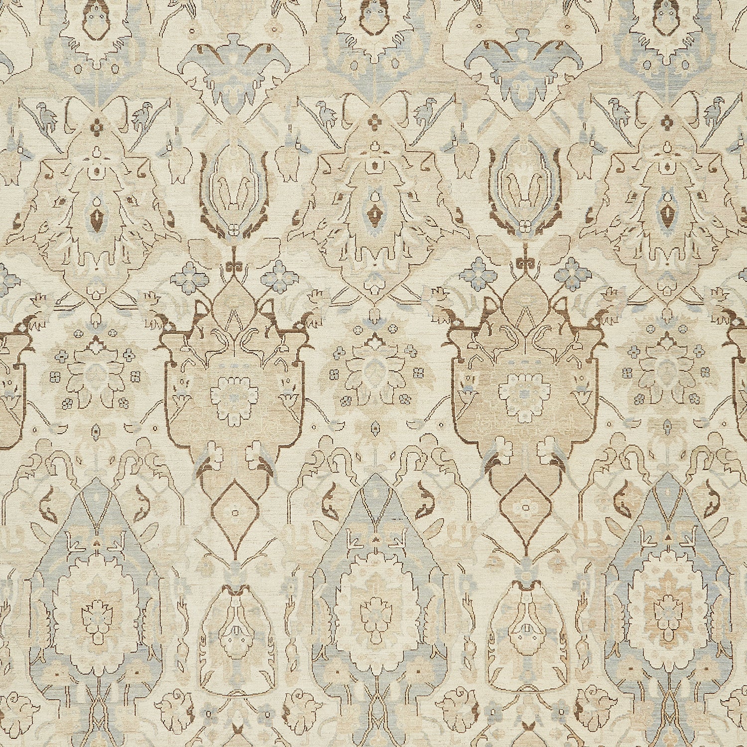 Beige Traditional Wool Rug - 12' x 17'4" - Image 3