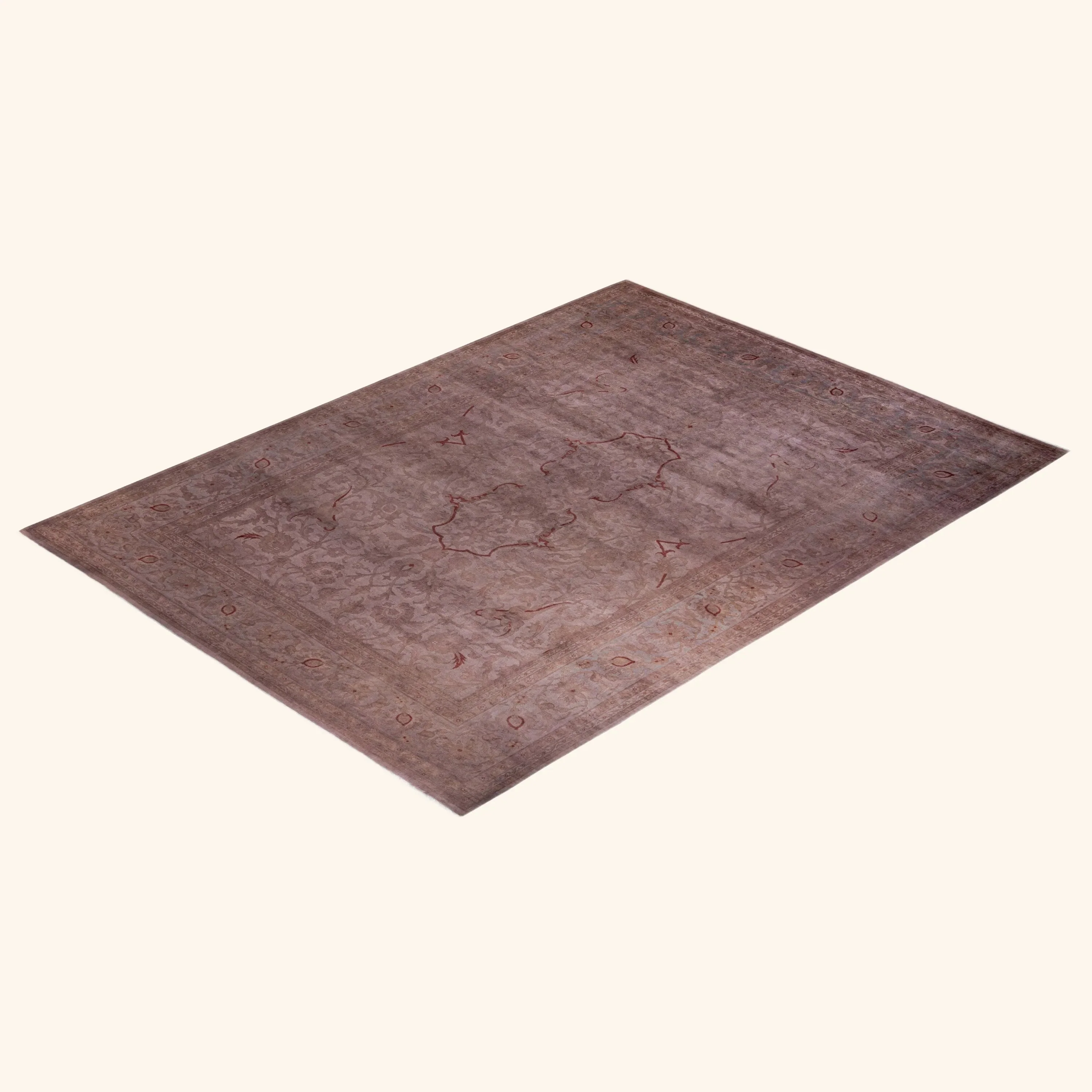 Dusty Pink Samsara Wool Rug - 10'1" x 13'9" - Image 6