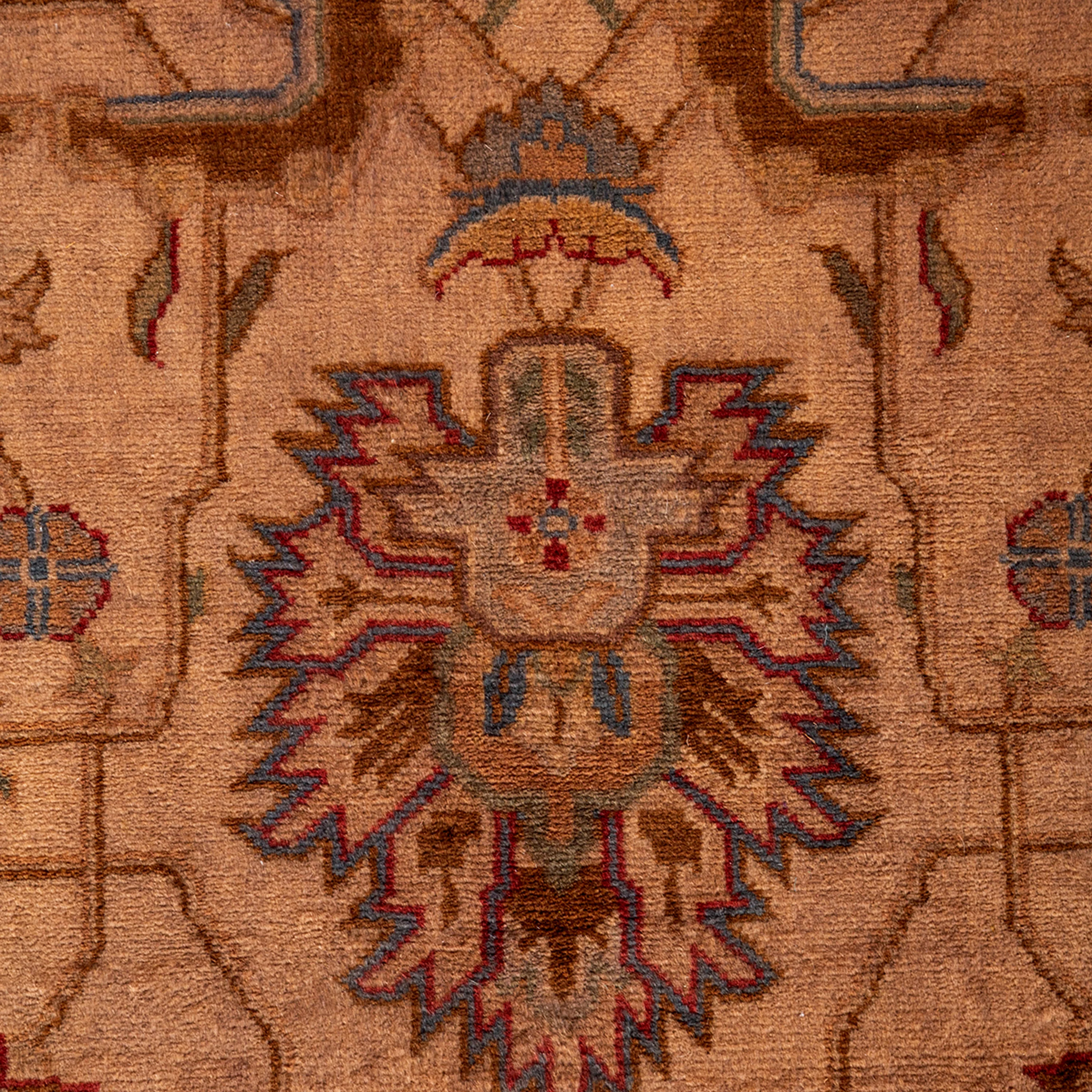 Tan/Pink Samsara Wool Runner - 2'7" x 12'4" - Image 3