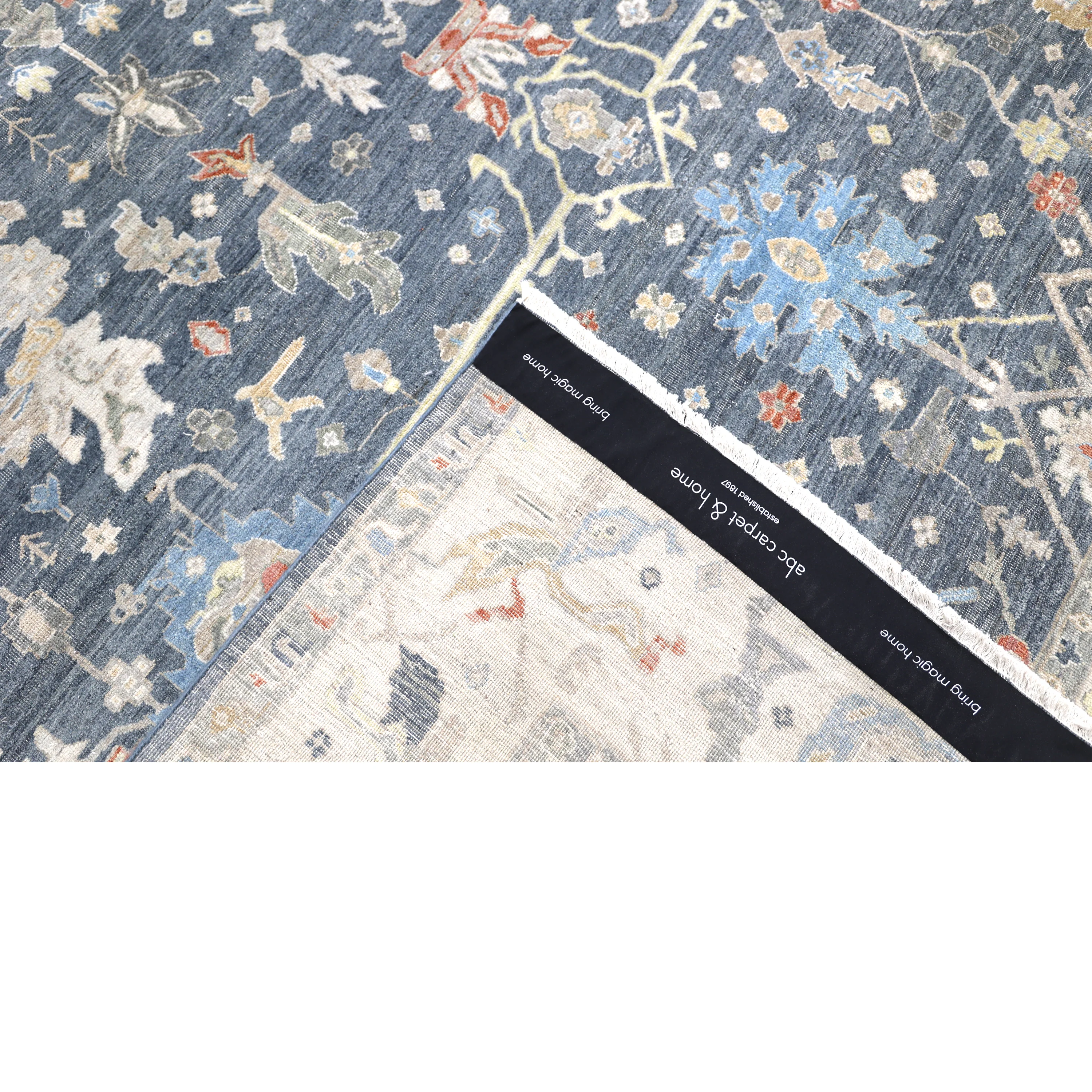 Navy Antique Revival Wool Rug - Image 25