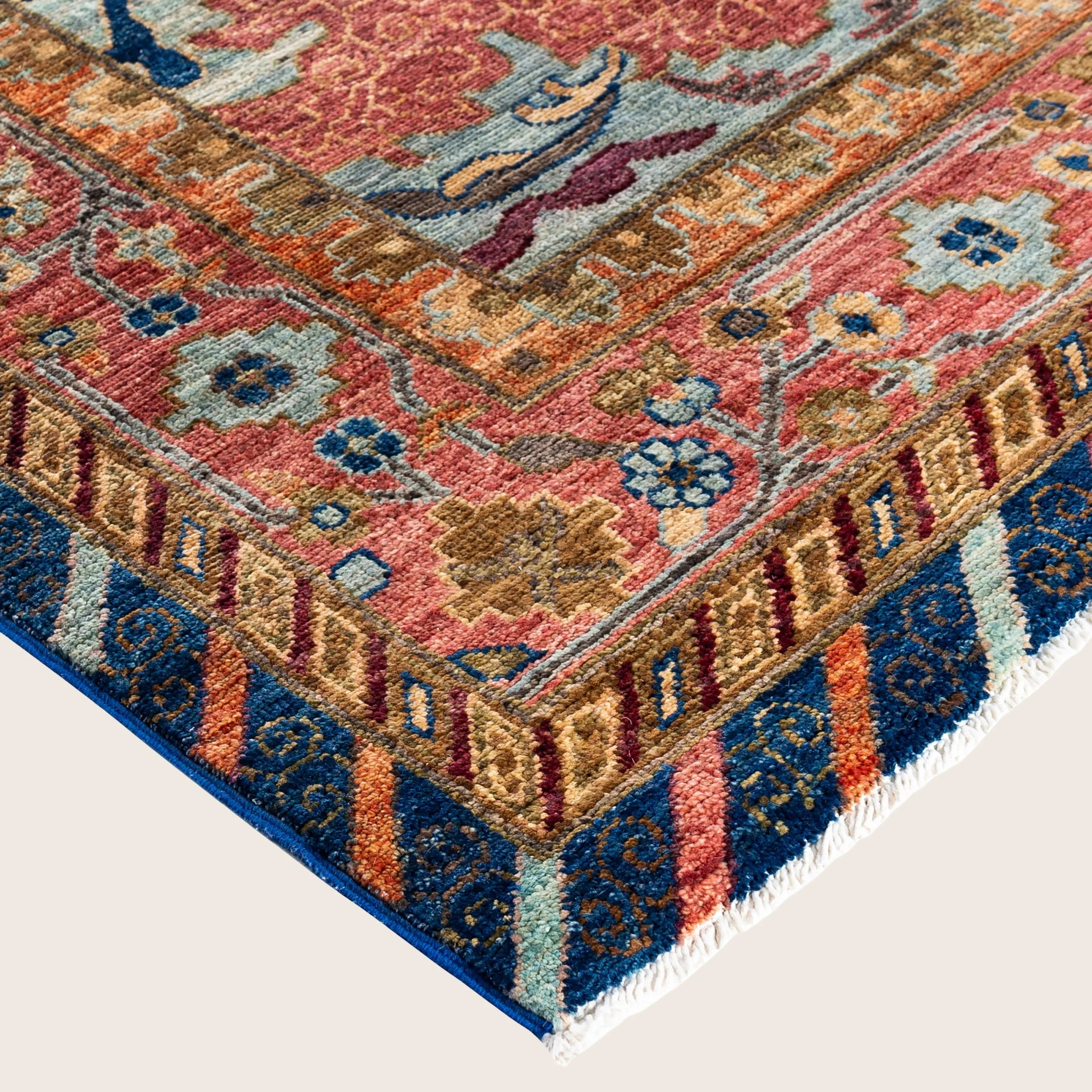 Navy Soluna Traditional Wool Rug - 10'1" x 13'9" - Image 2