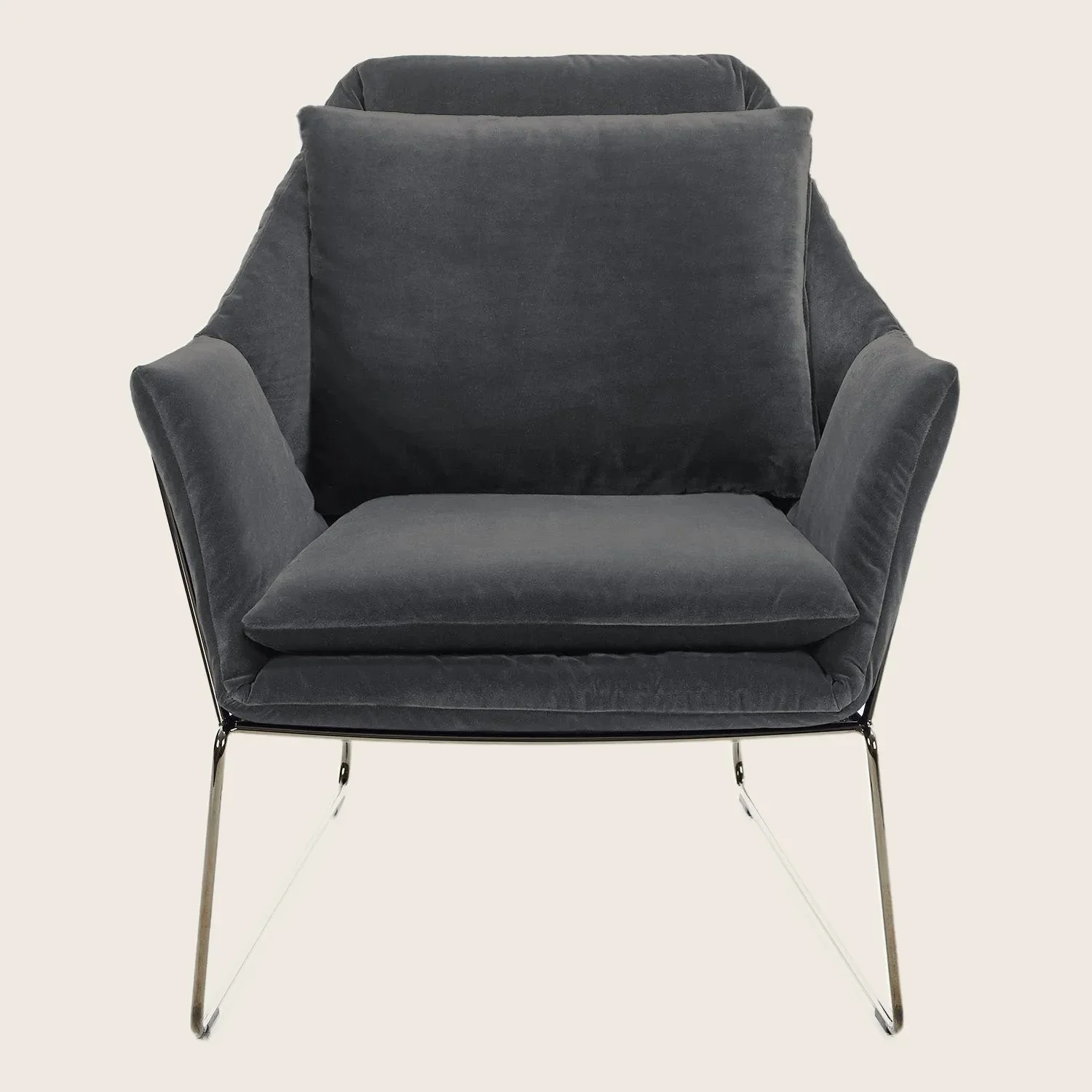 New York Poltrona Velvet Chair - Image 4