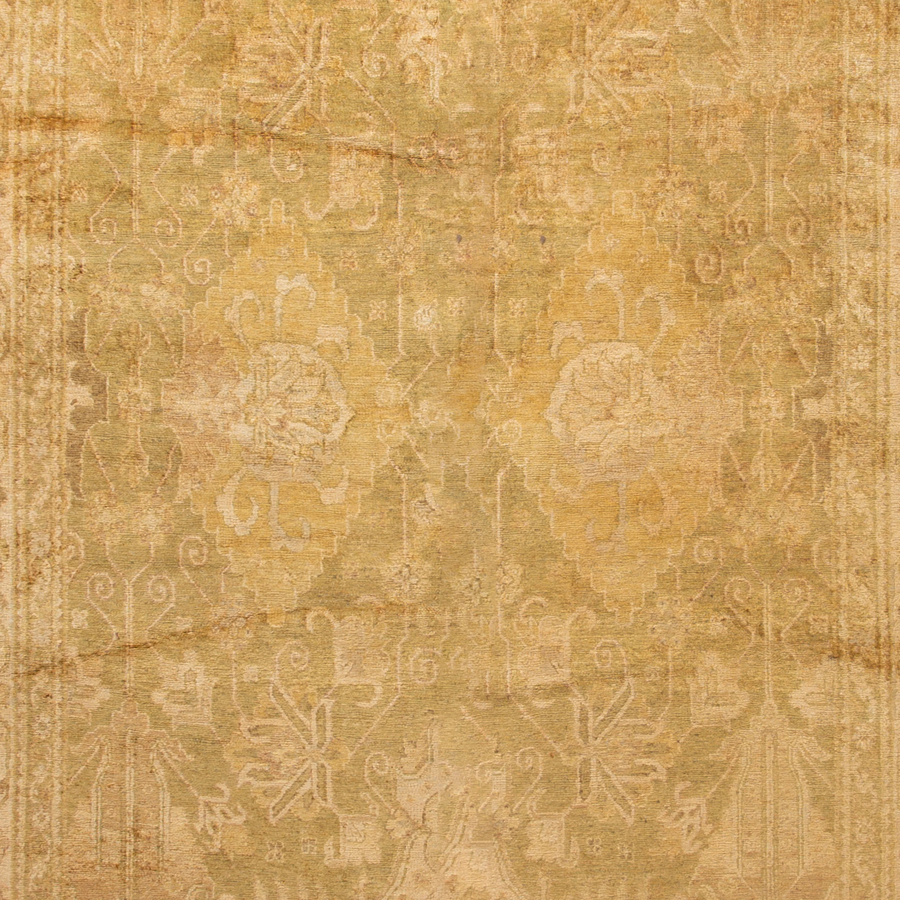Beige Traditional Wool Rug - 7'9" x 21'1" - Image 2