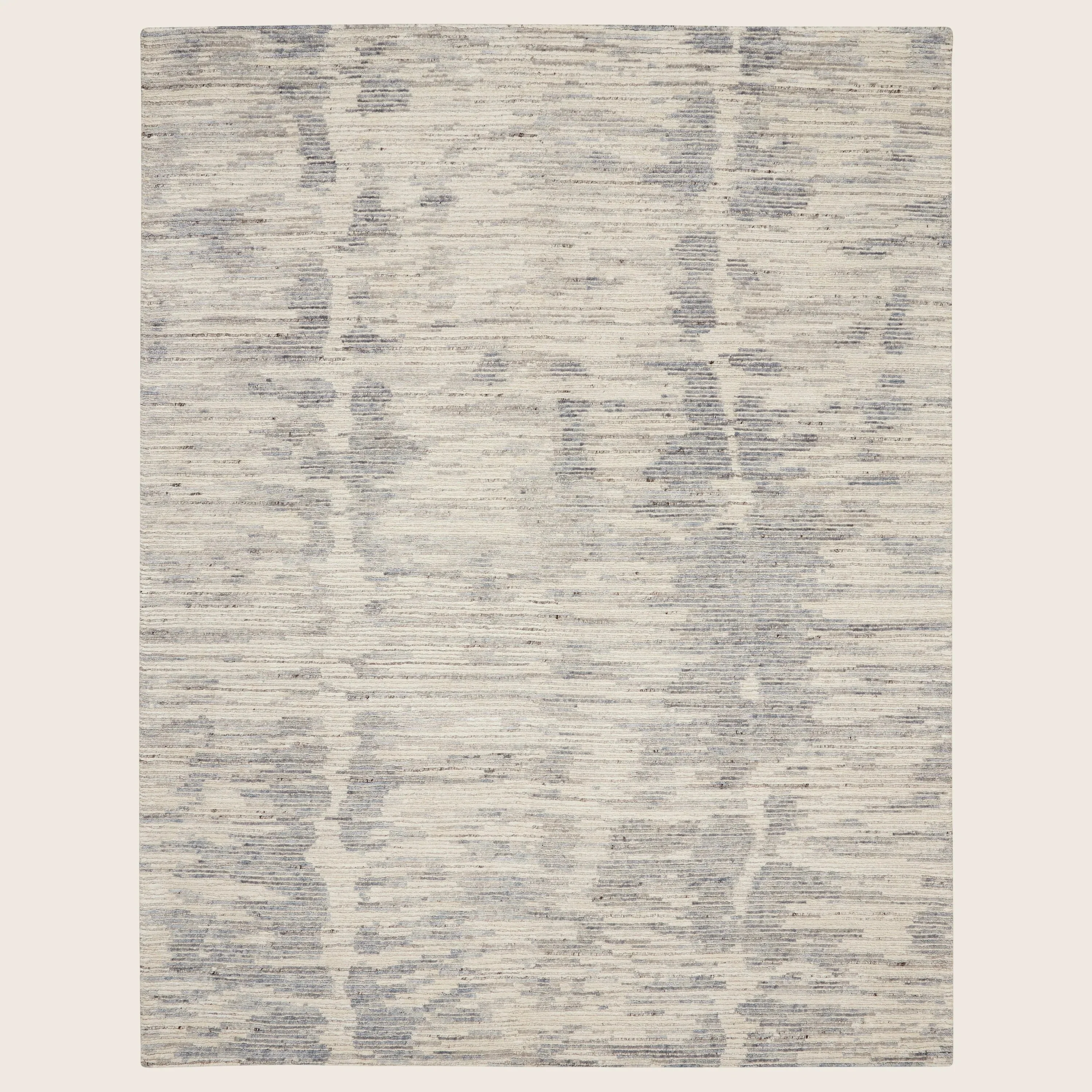 Ivory Slate Essentials Ribbed Wool Blend Rug - Image 11