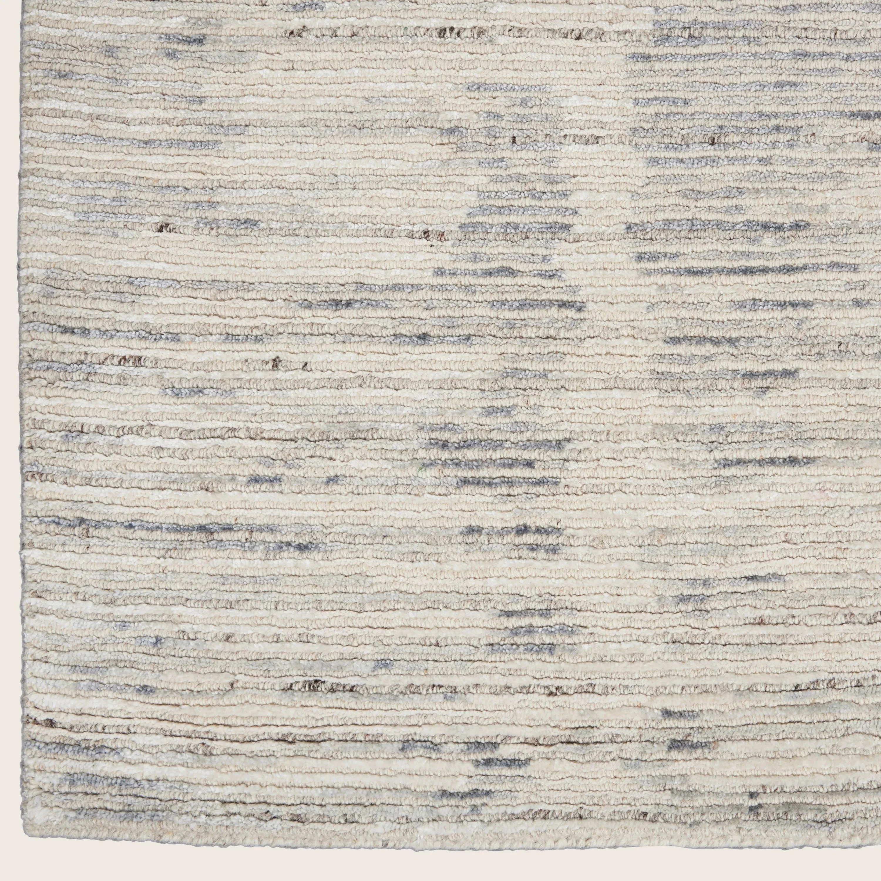 Ivory Slate Essentials Ribbed Wool Blend Rug - Image 7
