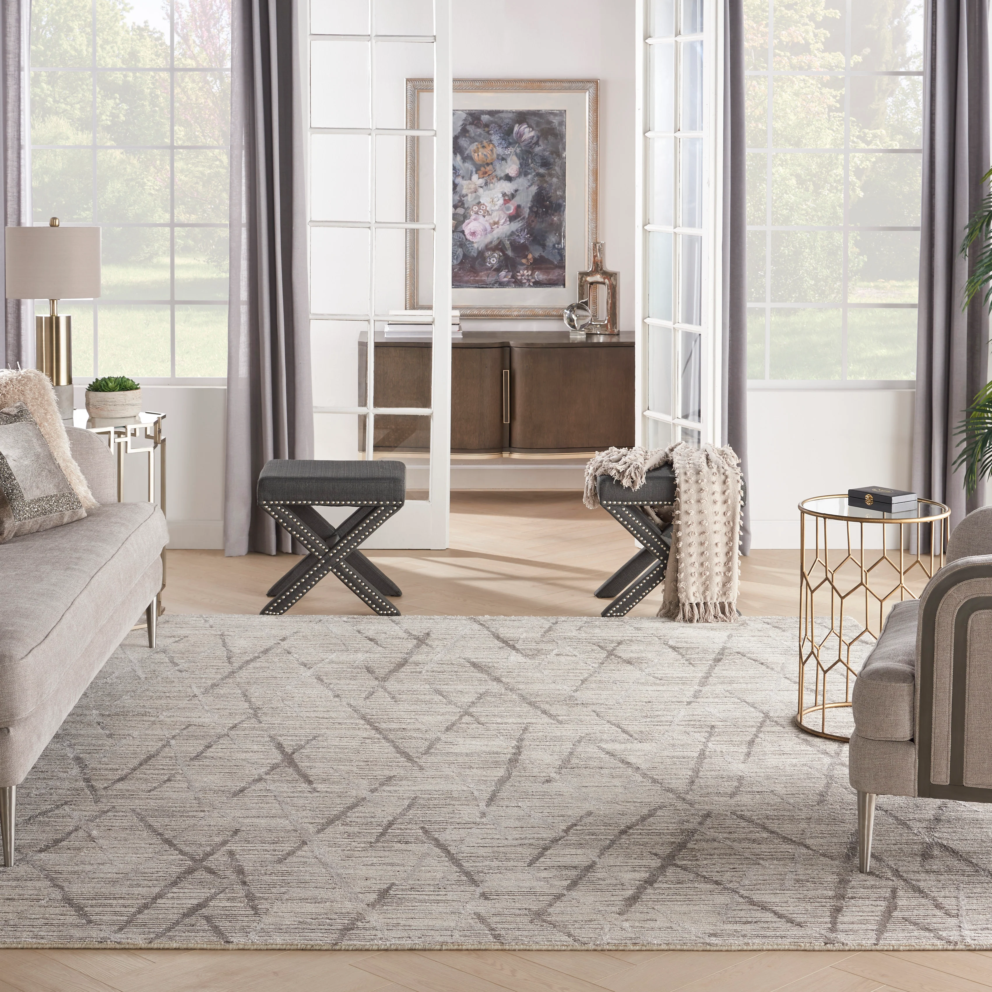 Ribbed Essentials Rug - Stone Grey - Image 12