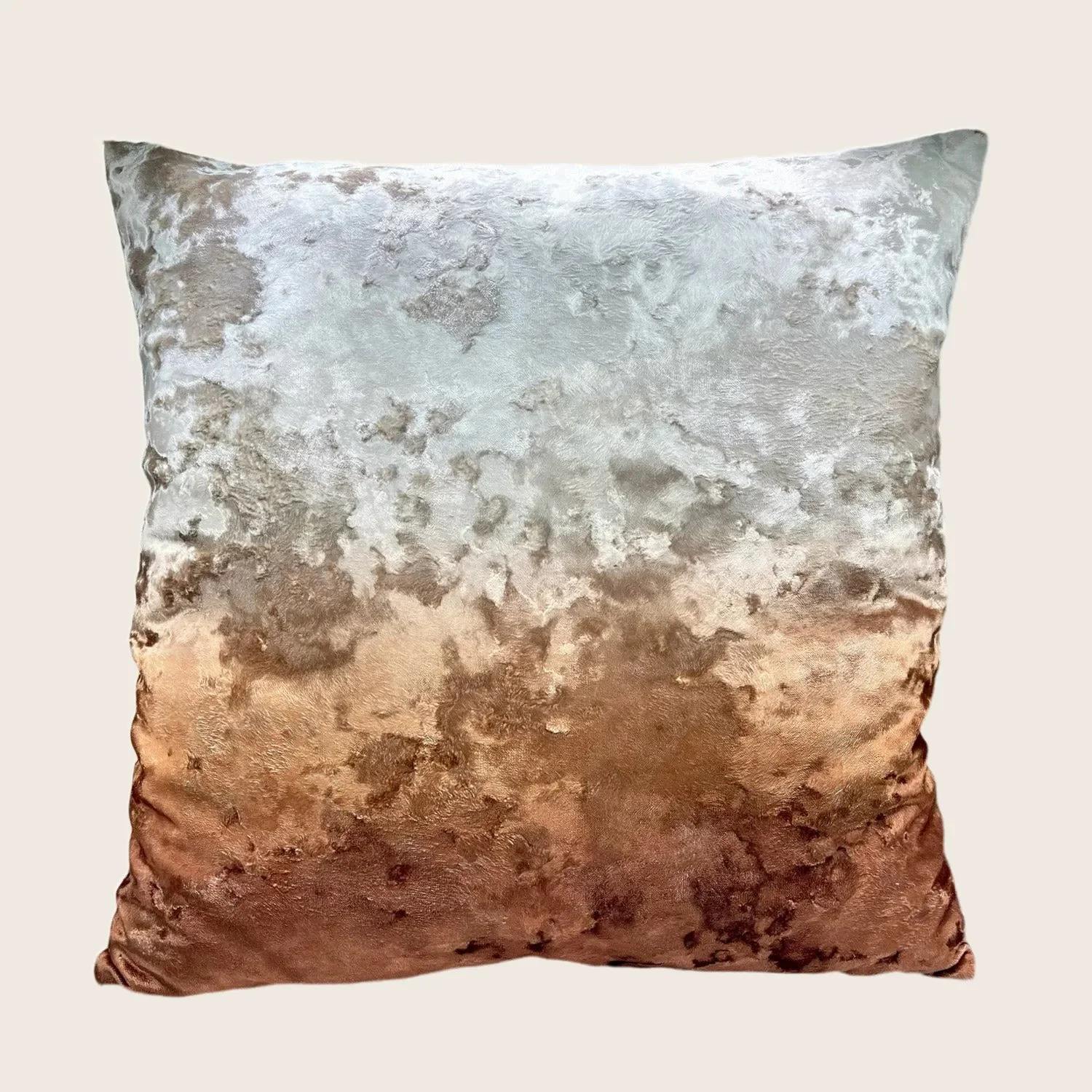Ombre Crushed Velvet Pillow Sunset - Image 2