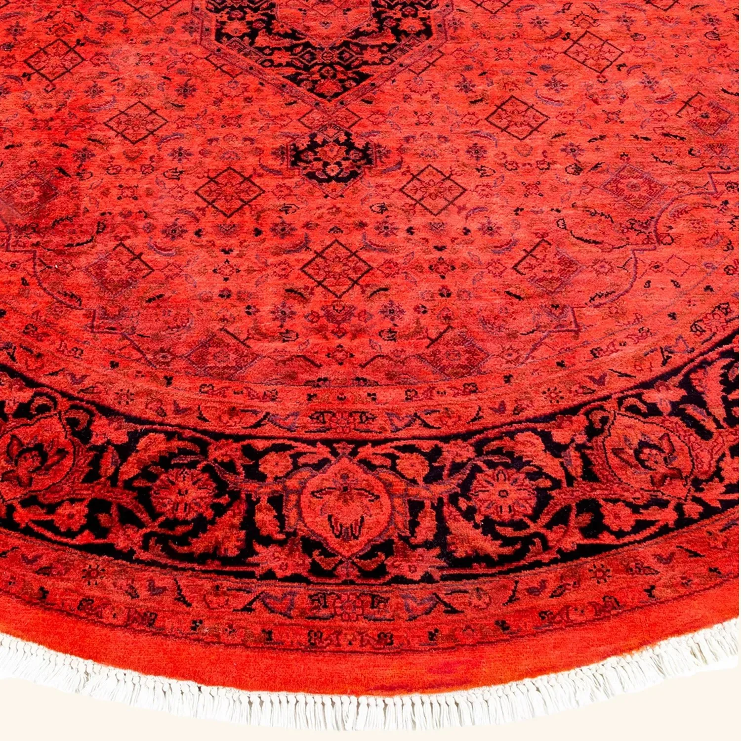 Red Samsara Wool Rug - 6'8" x 6'8" - Image 3