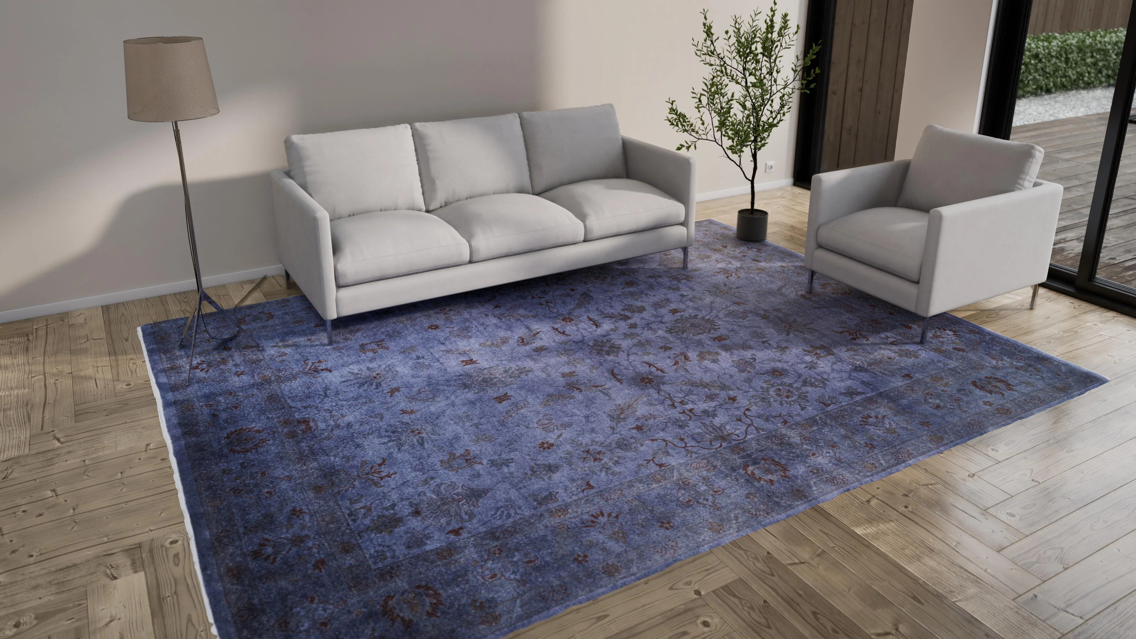 Purple Samsara Wool Rug - 9'3" x 12'2" - Image 11