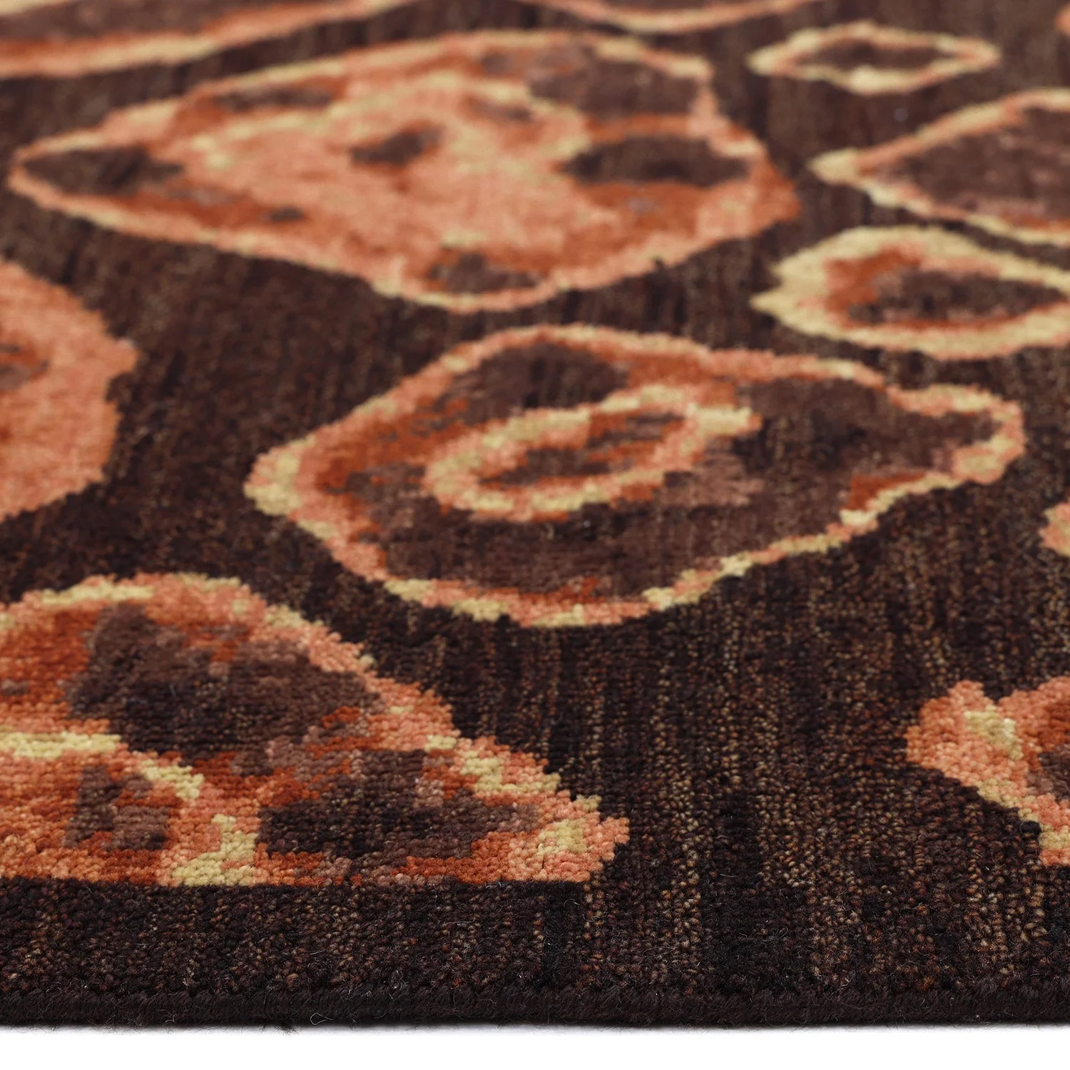 Brown Contemporary Wool Rug - 8'2" x 9'11" - Image 7