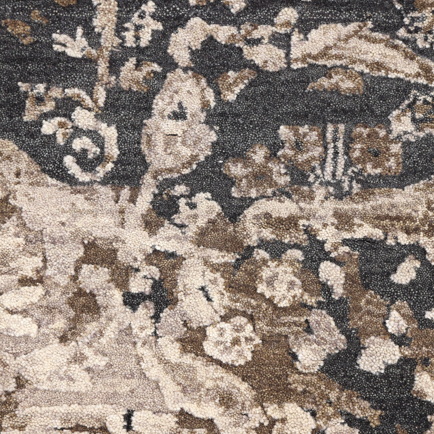 Grey Transitional Wool Cotton Blend Rug - 8'2" x 10' - Image 2