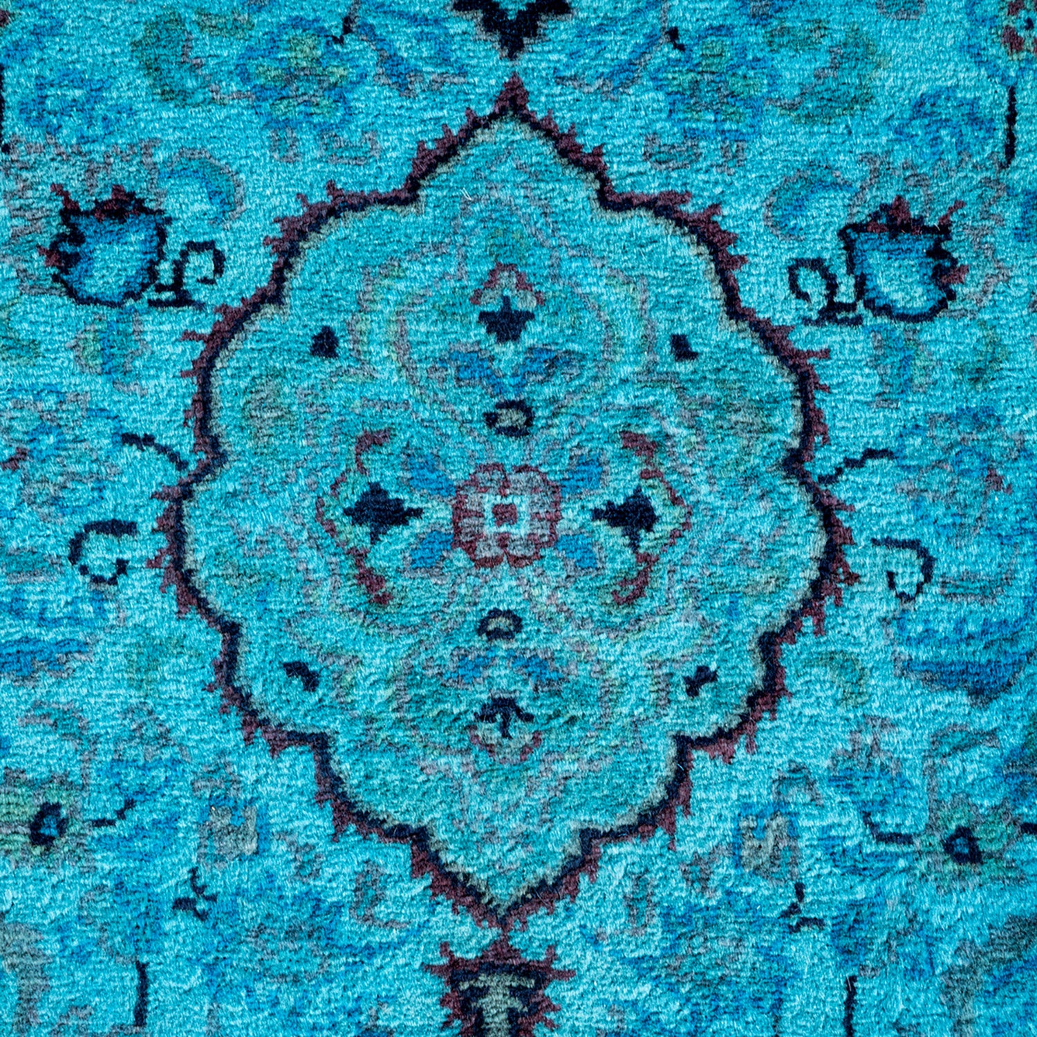 Blue Samsara Wool Rug - 7'2" Round - Image 4