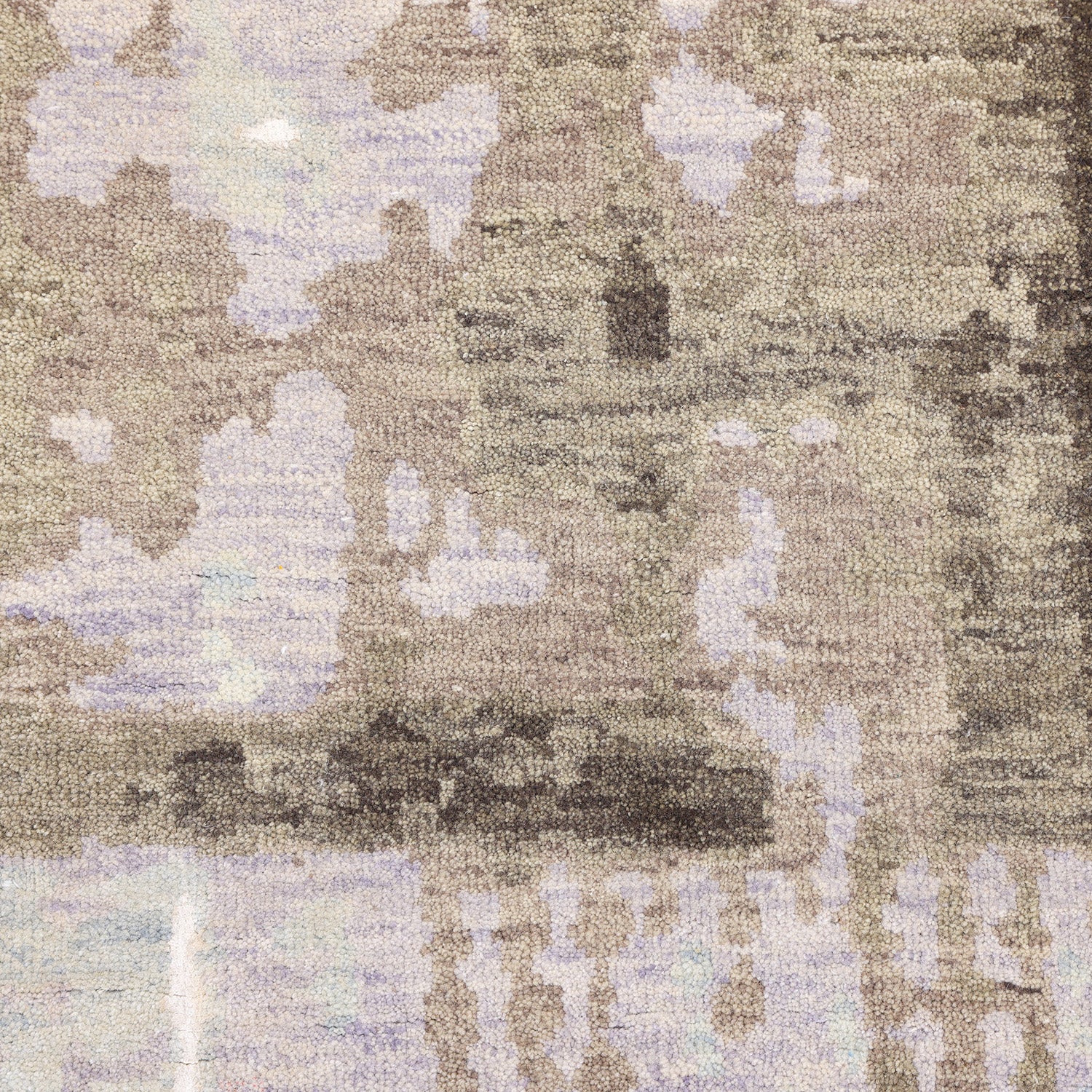 Light Grey Contemporary Wool Rug - 8'1" x 10' - Image 2