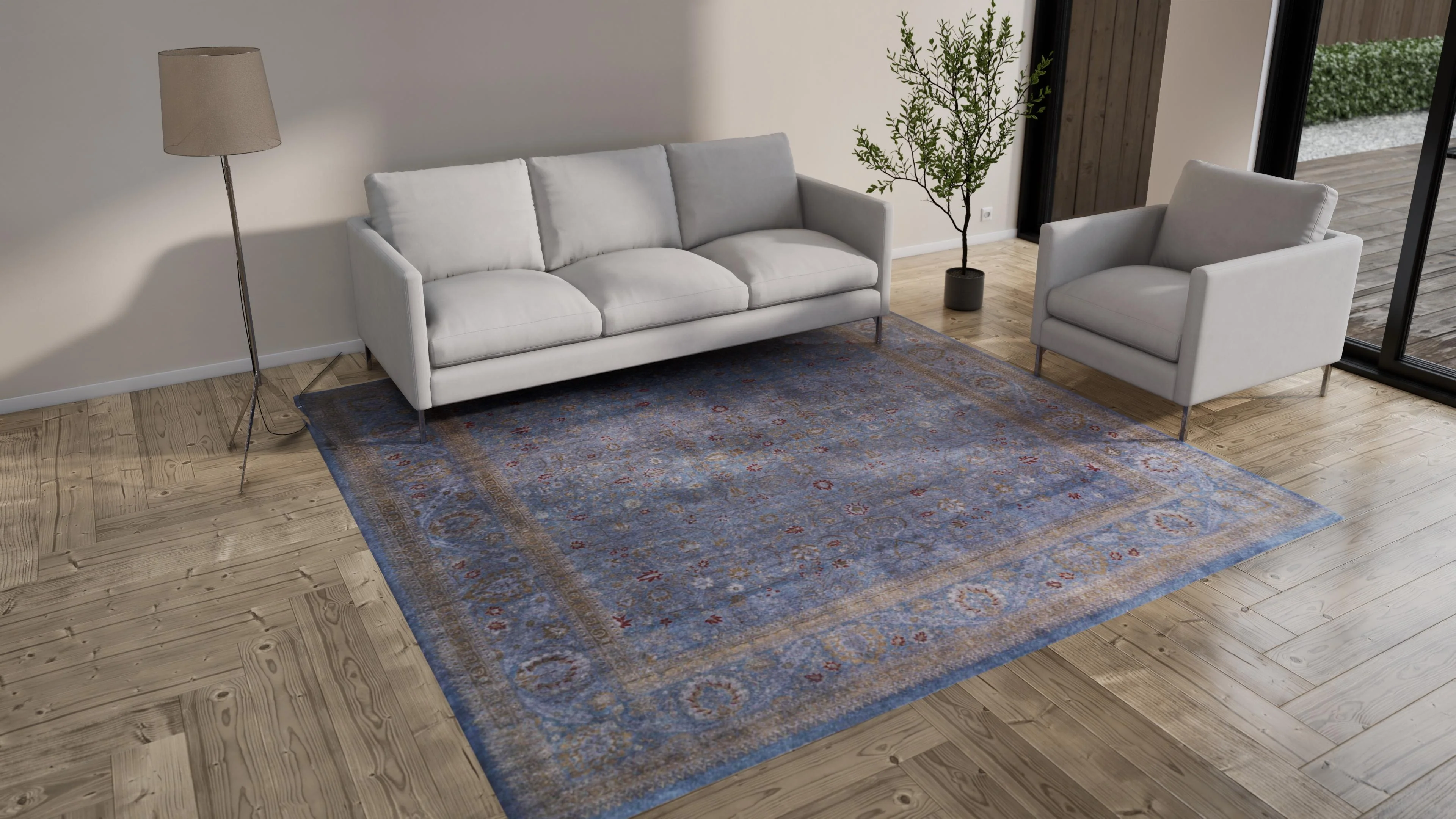 Grey Samsara Wool Rug - 9'3" x 9'4" - Image 11