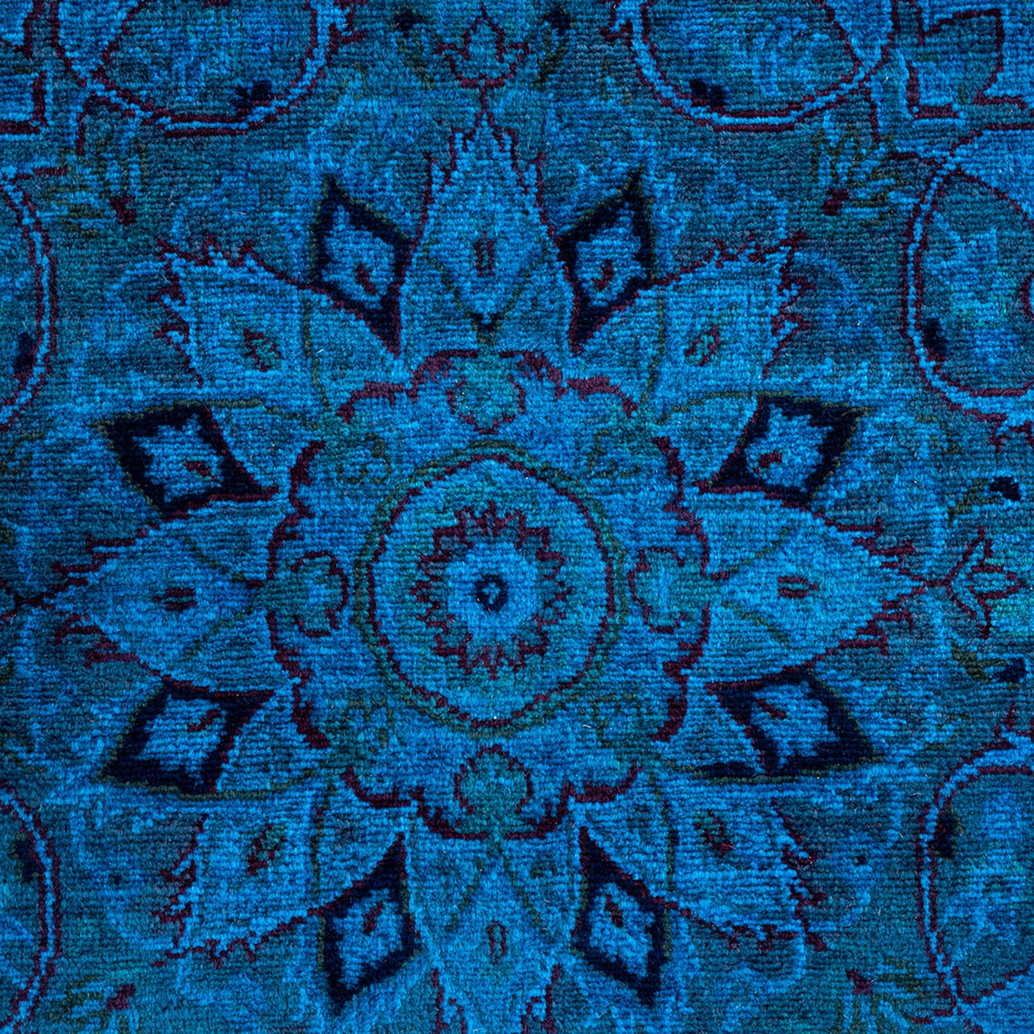 Blue Samsara Wool Rug - 7'2" Round - Image 4
