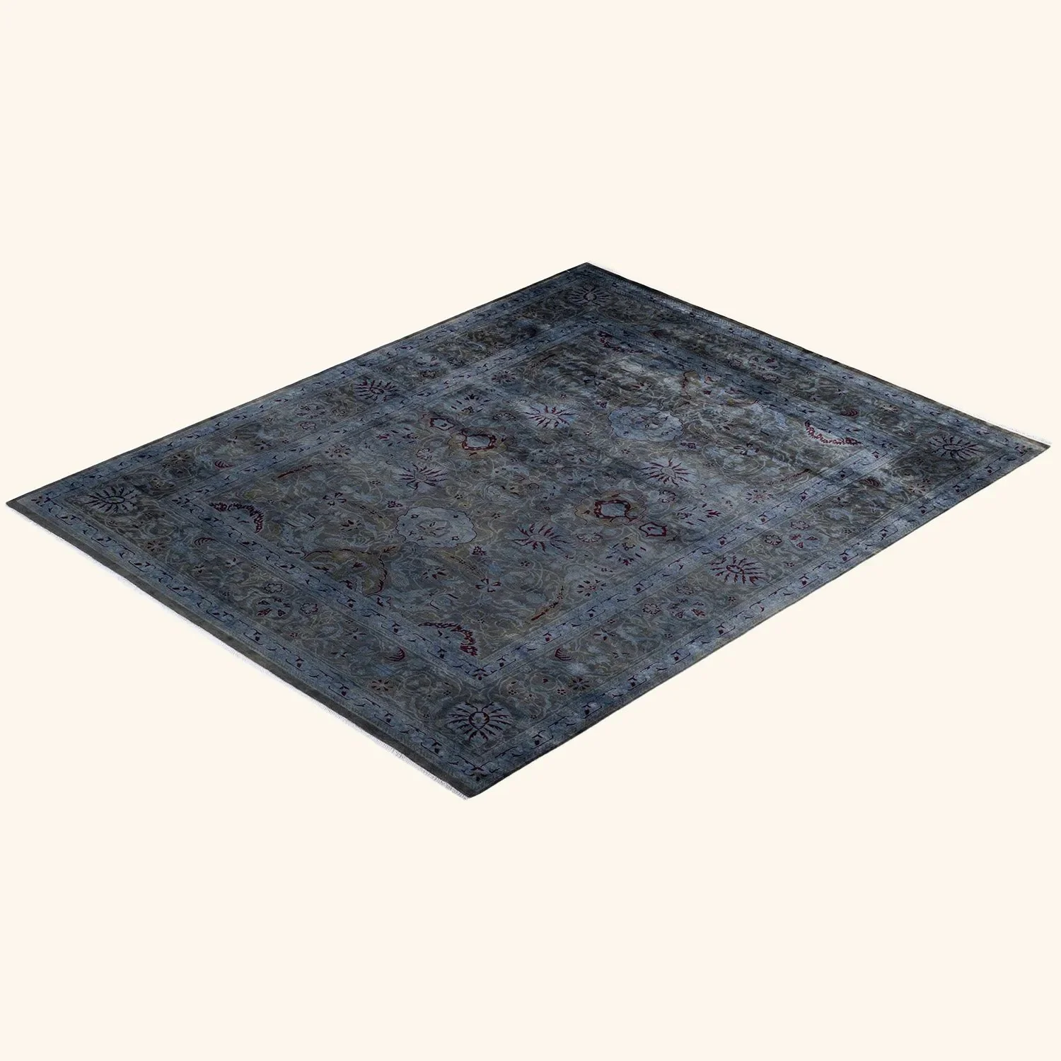 Grey Samsara Wool Rug - 7'10" x 9'9" - Image 8