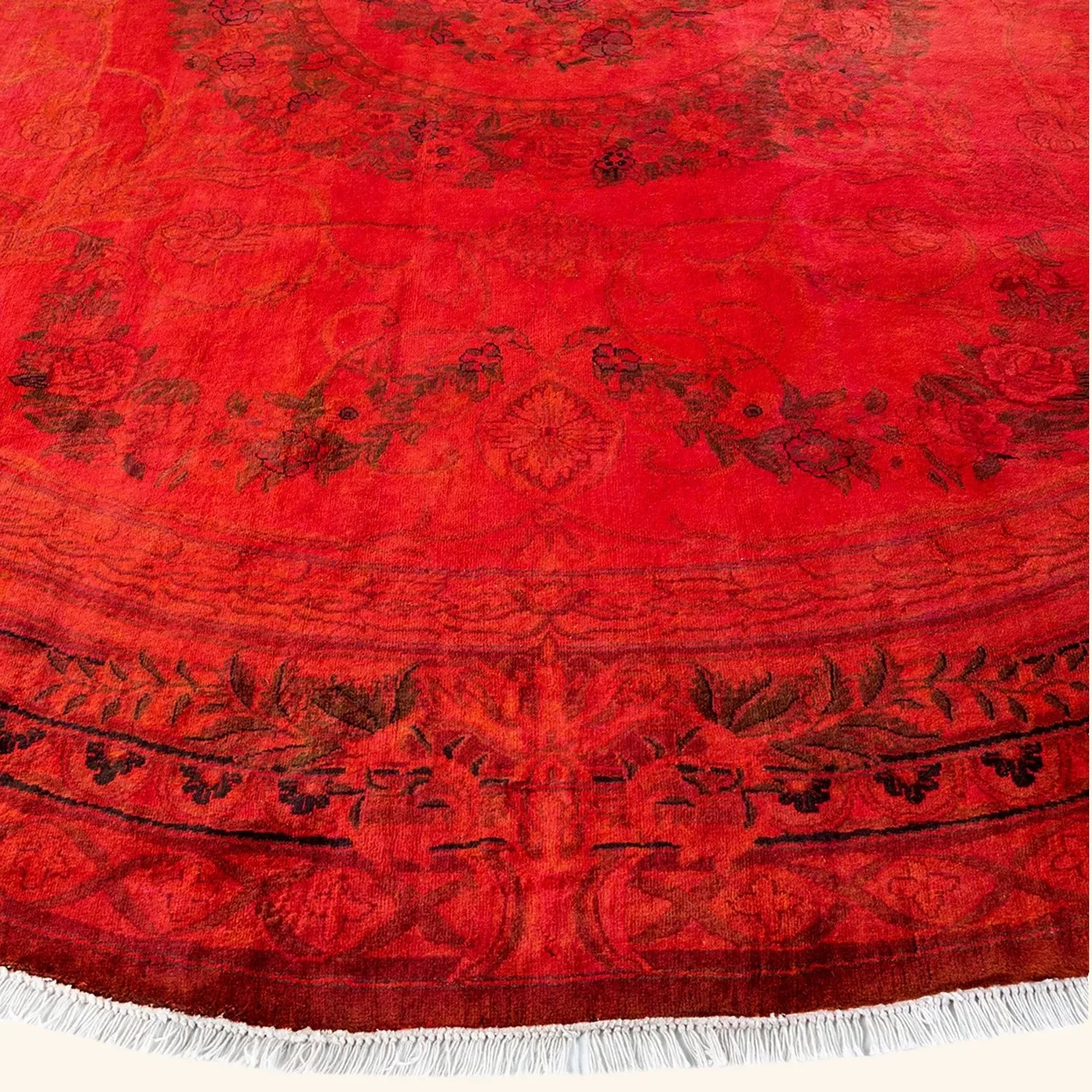 Red Samsara Wool Rug - 8'9" x 9'1" - Image 3