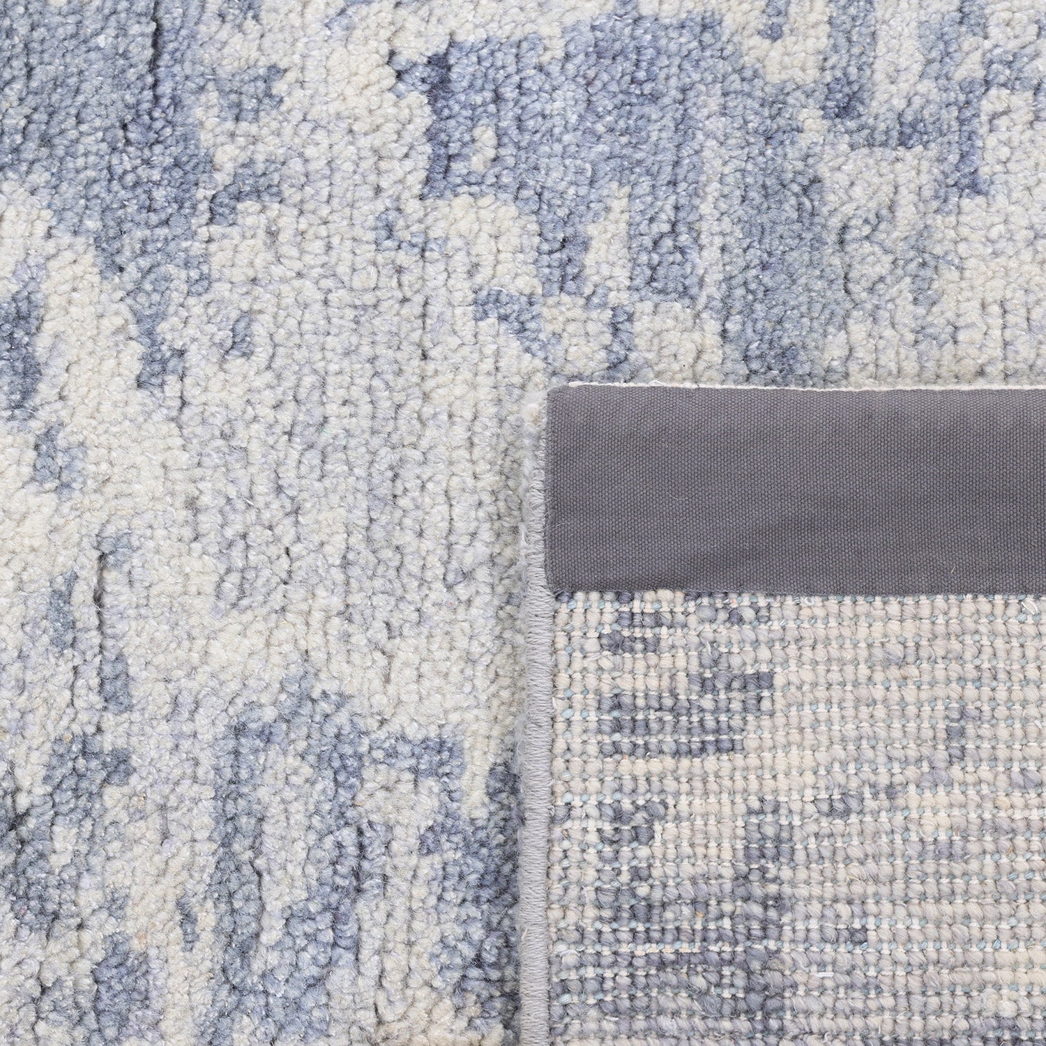 Grey Transitional Wool Cotton Blend Rug - 8'10" x 12'3" - Image 5