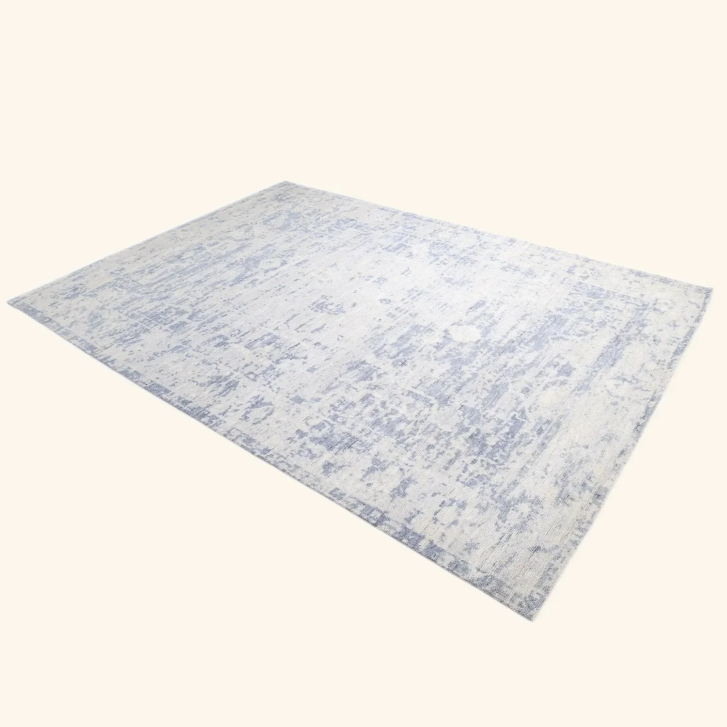 Grey Transitional Wool Cotton Blend Rug - 8'10" x 12'3" - Image 9