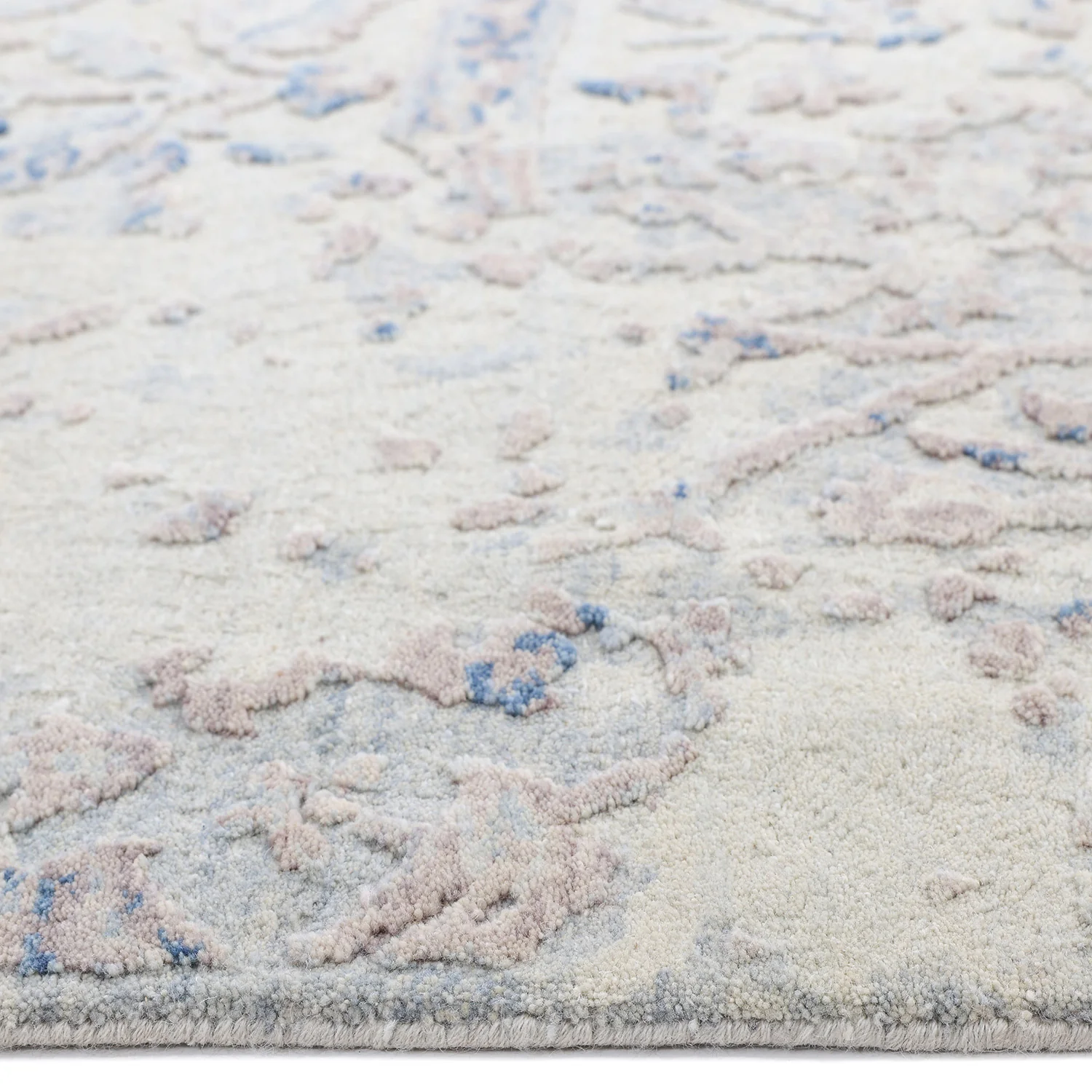 Grey Transitional Wool Cotton Blend Rug - 9'1" x 12'2" - Image 7