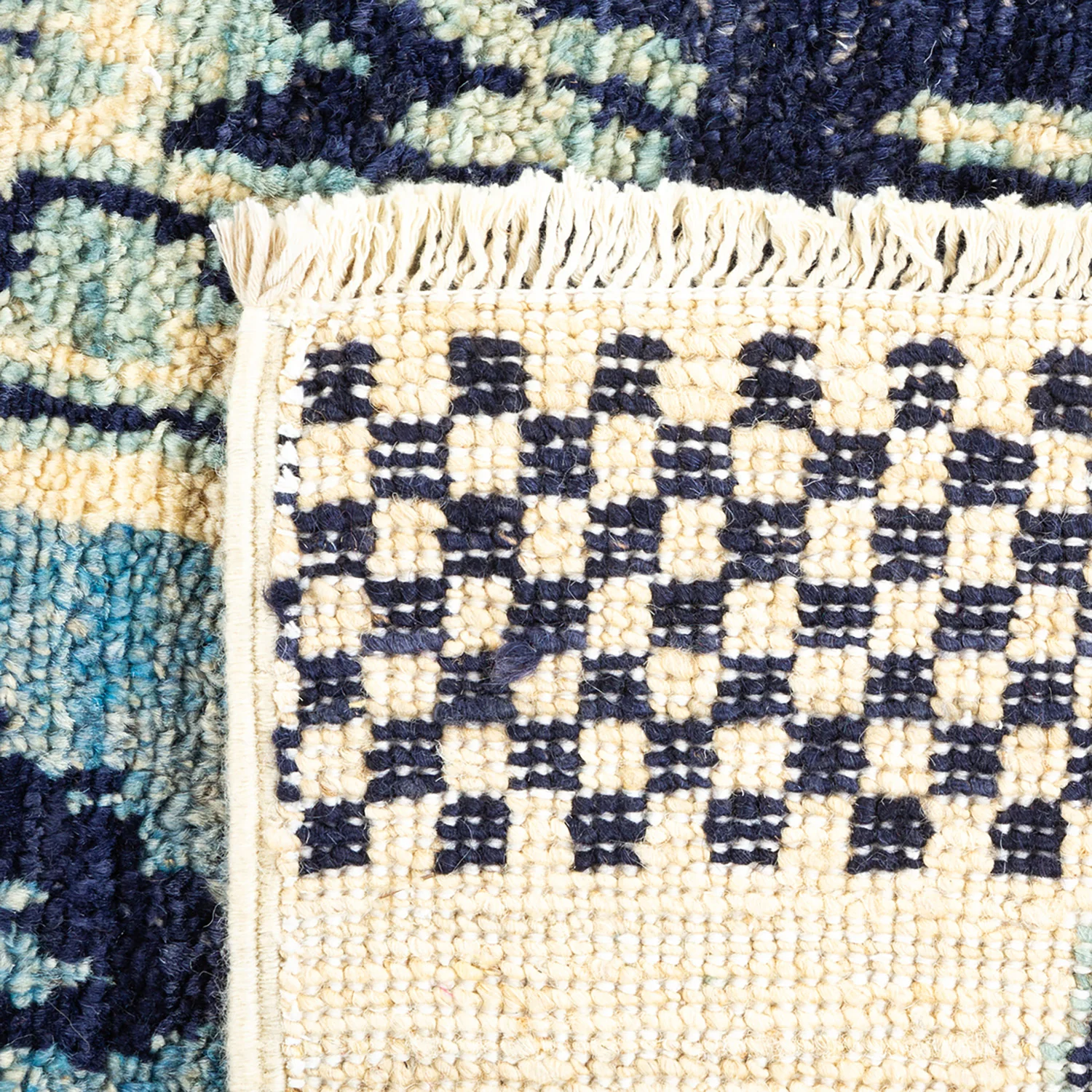 Multicolored Modern Wool Runner - 3' x 10'4" - Image 5