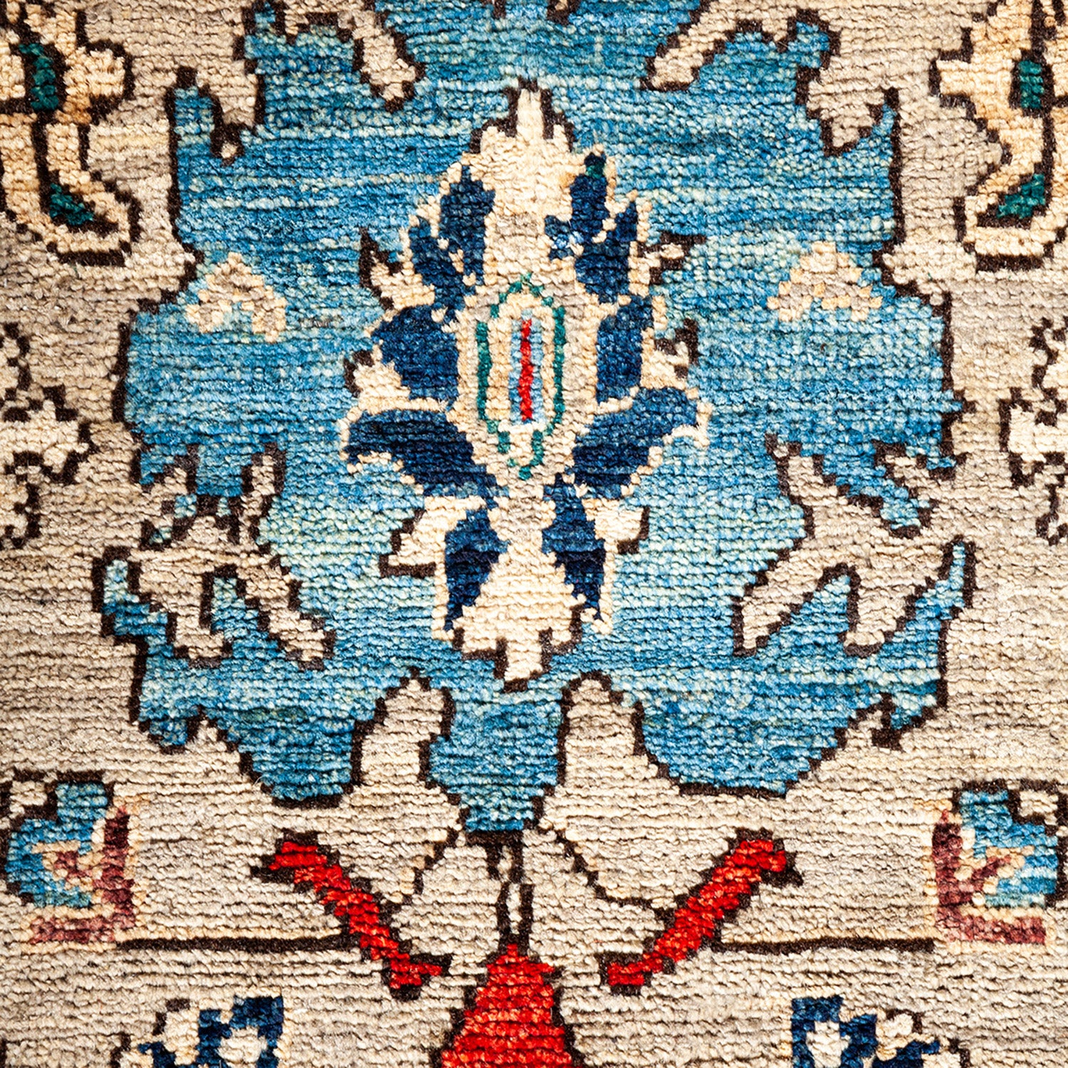 Grey Traditional Wool Rug - 6'3" x 8'11" - Image 3