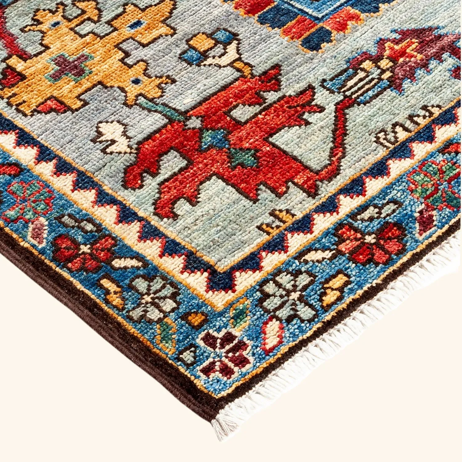 Grey Traditional Wool Runner - 2'7" x 12' - Image 2