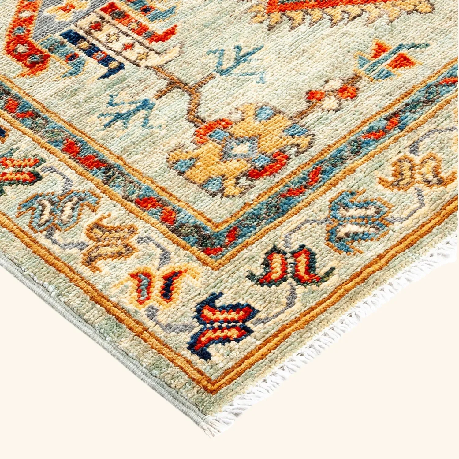 Grey Traditional Wool Runner - 2'8" x 9'8" - Image 2