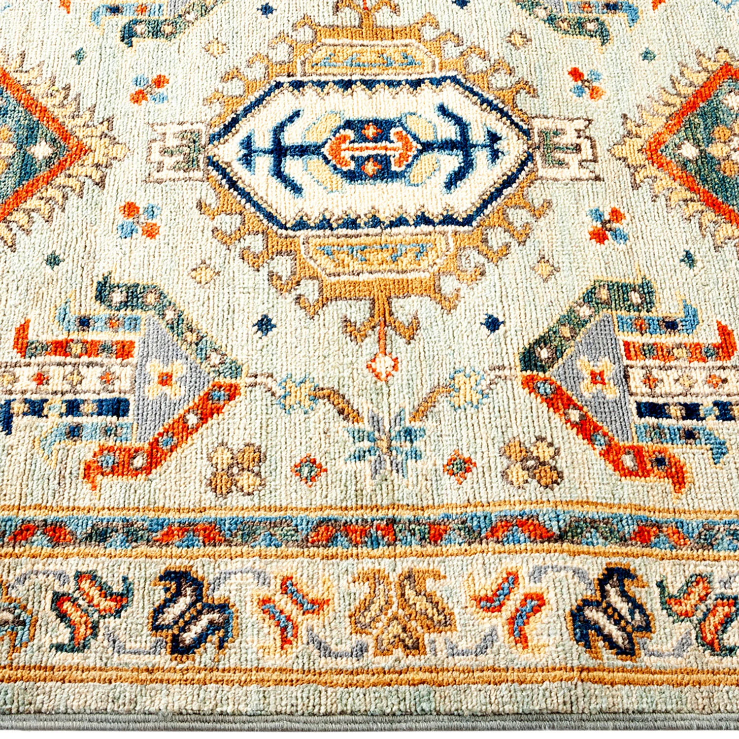 Grey Traditional Wool Runner - 2'8" x 9'8" - Image 5