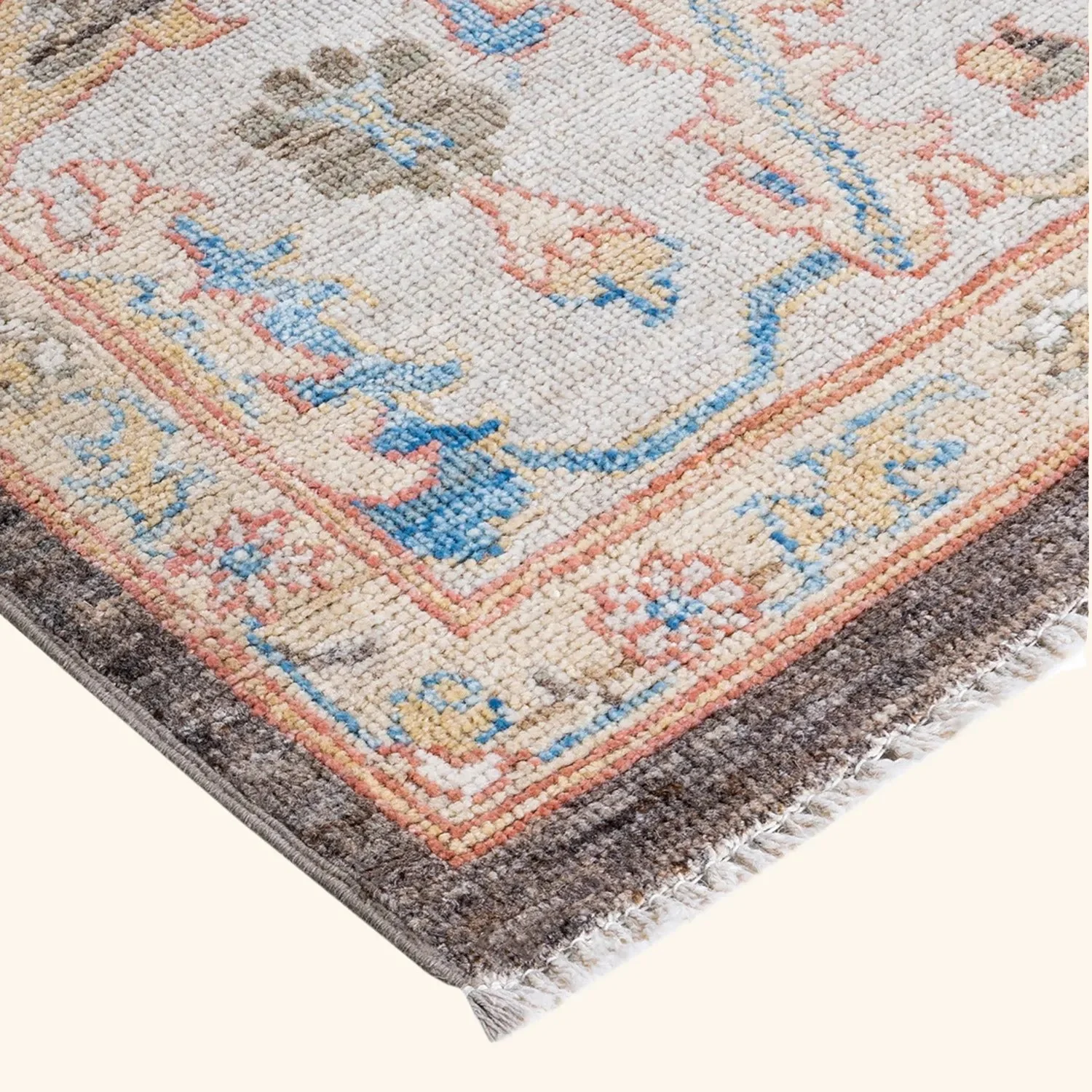 Brown Traditional Wool Rug - 9'2" x 11'11" - Image 2