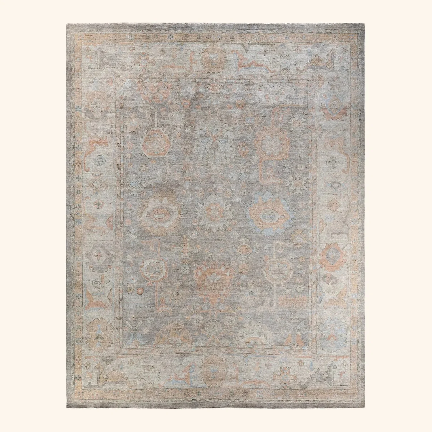 Grey Transitional Wool Rug - 9'2" x 11'9"