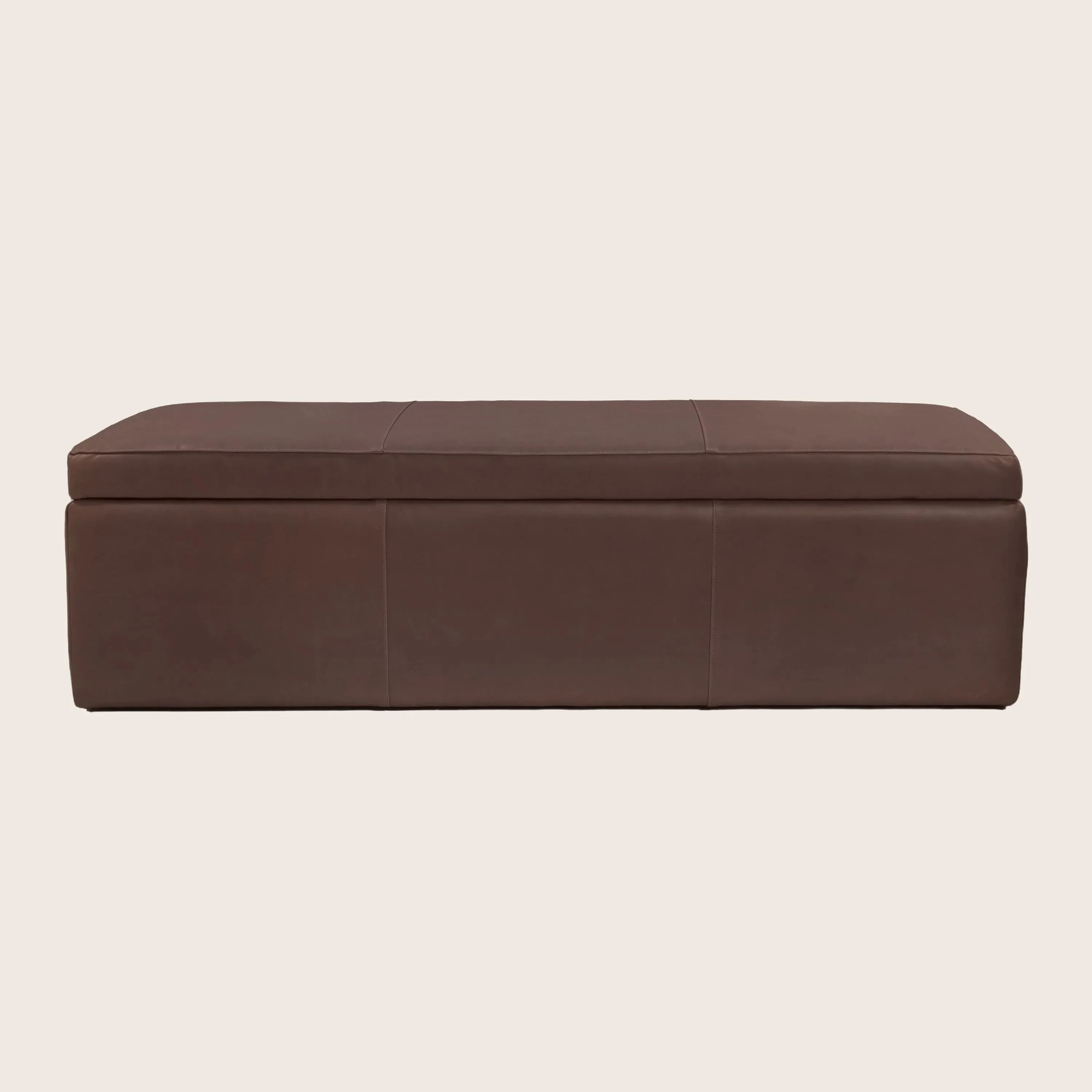 Orchard Leather Storage Ottoman - Image 10