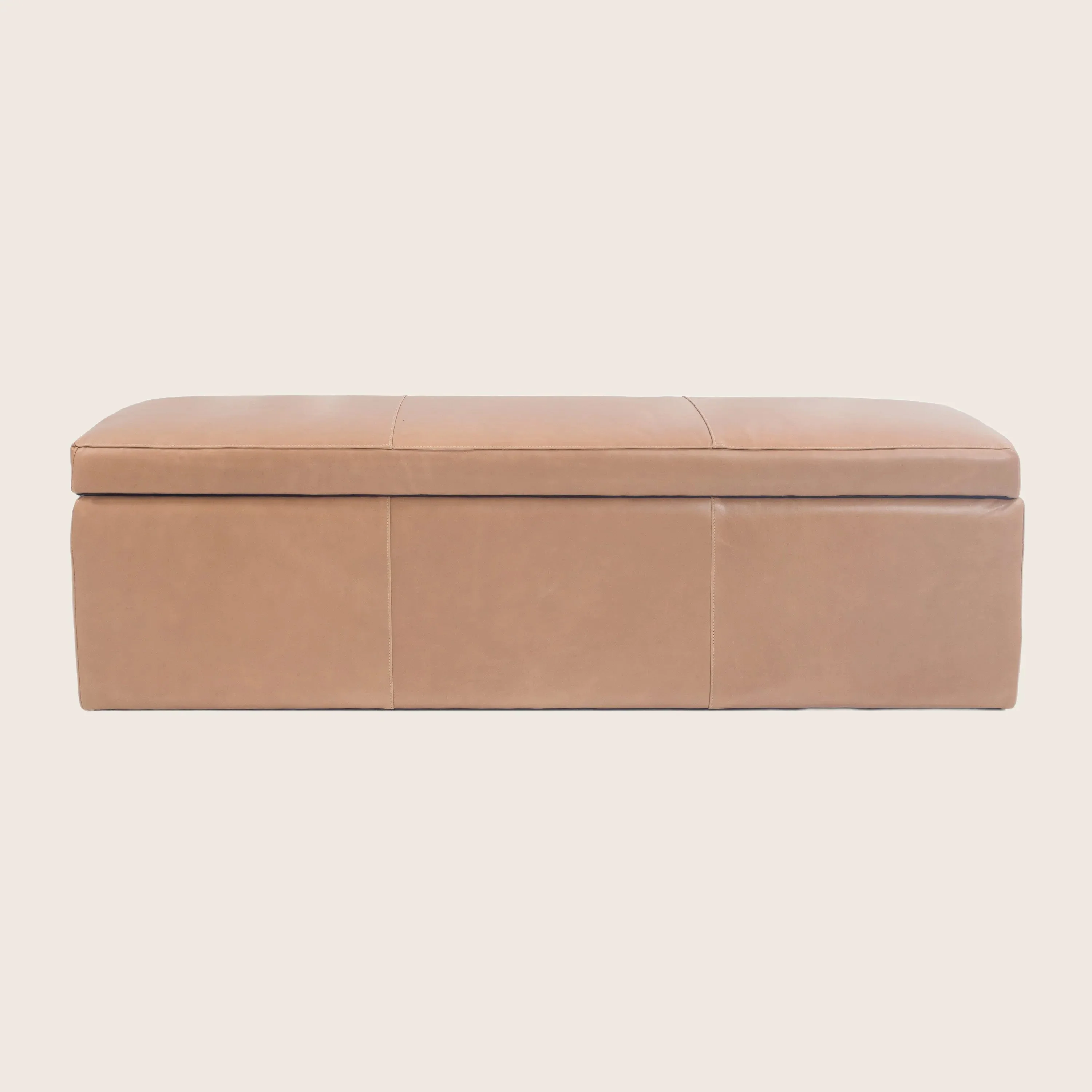 Orchard Leather Storage Ottoman - Image 6