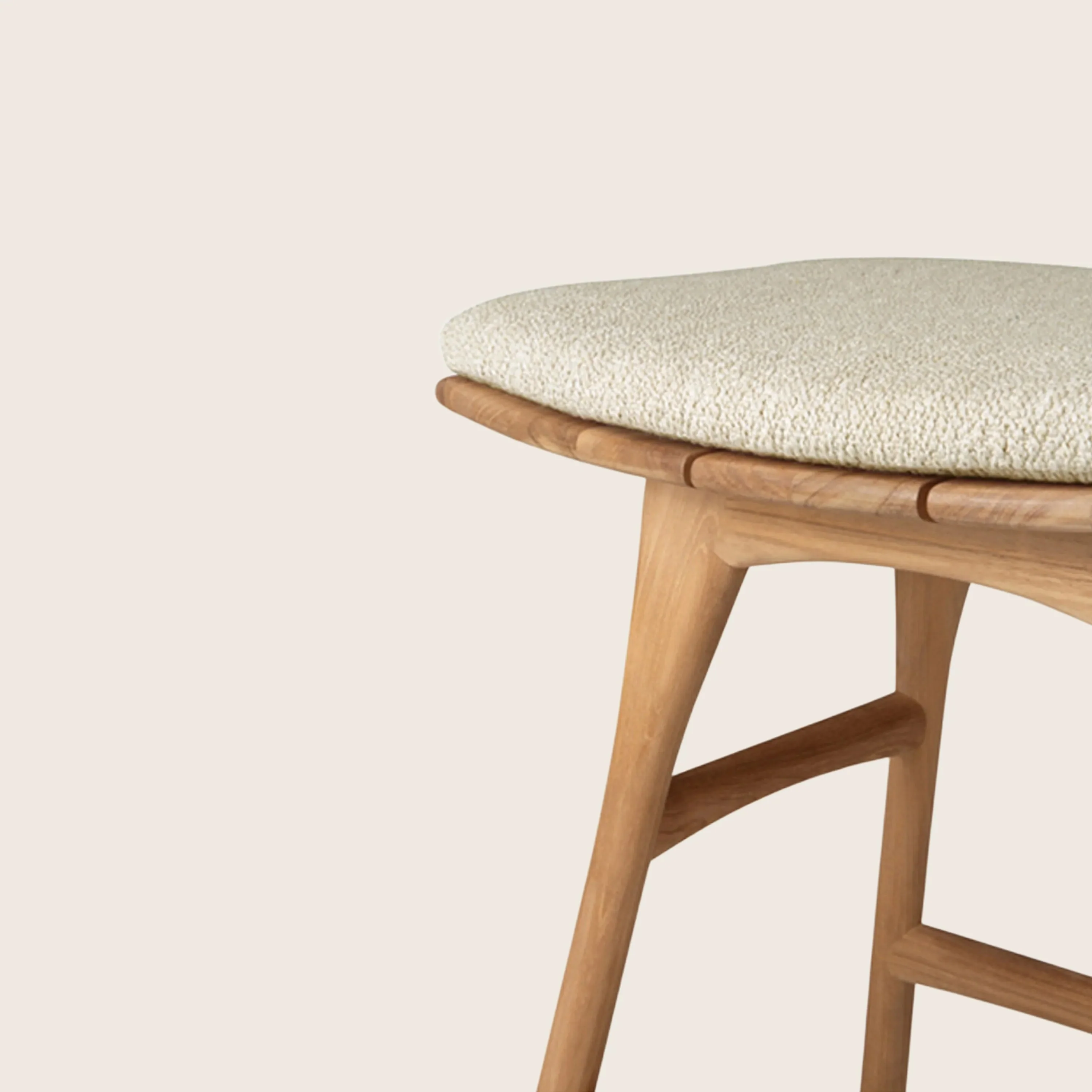 Osso Outdoor Upholstered Stool - Image 6