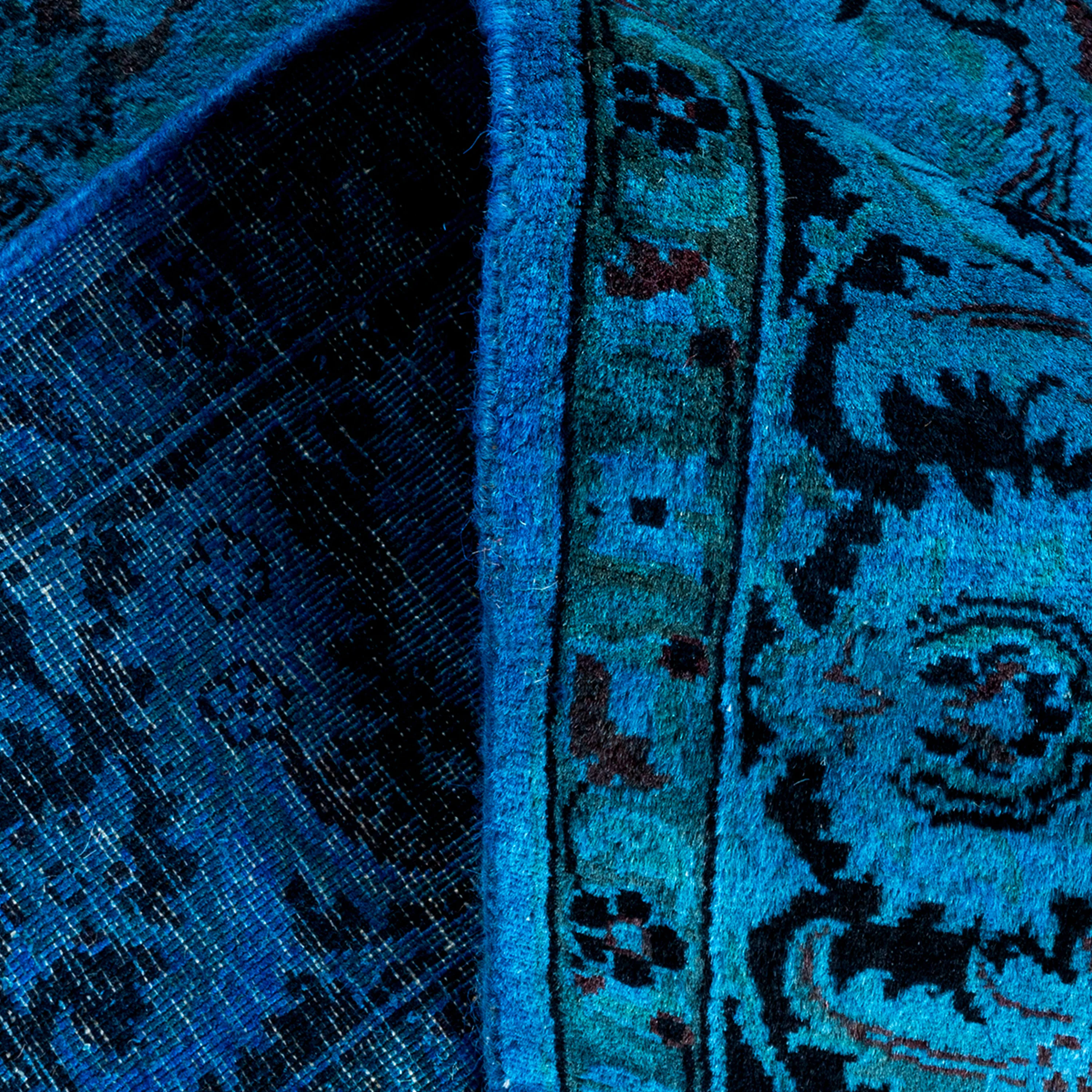 Blue Samsara Wool Rug - 4'4" x 6'6" - Image 6