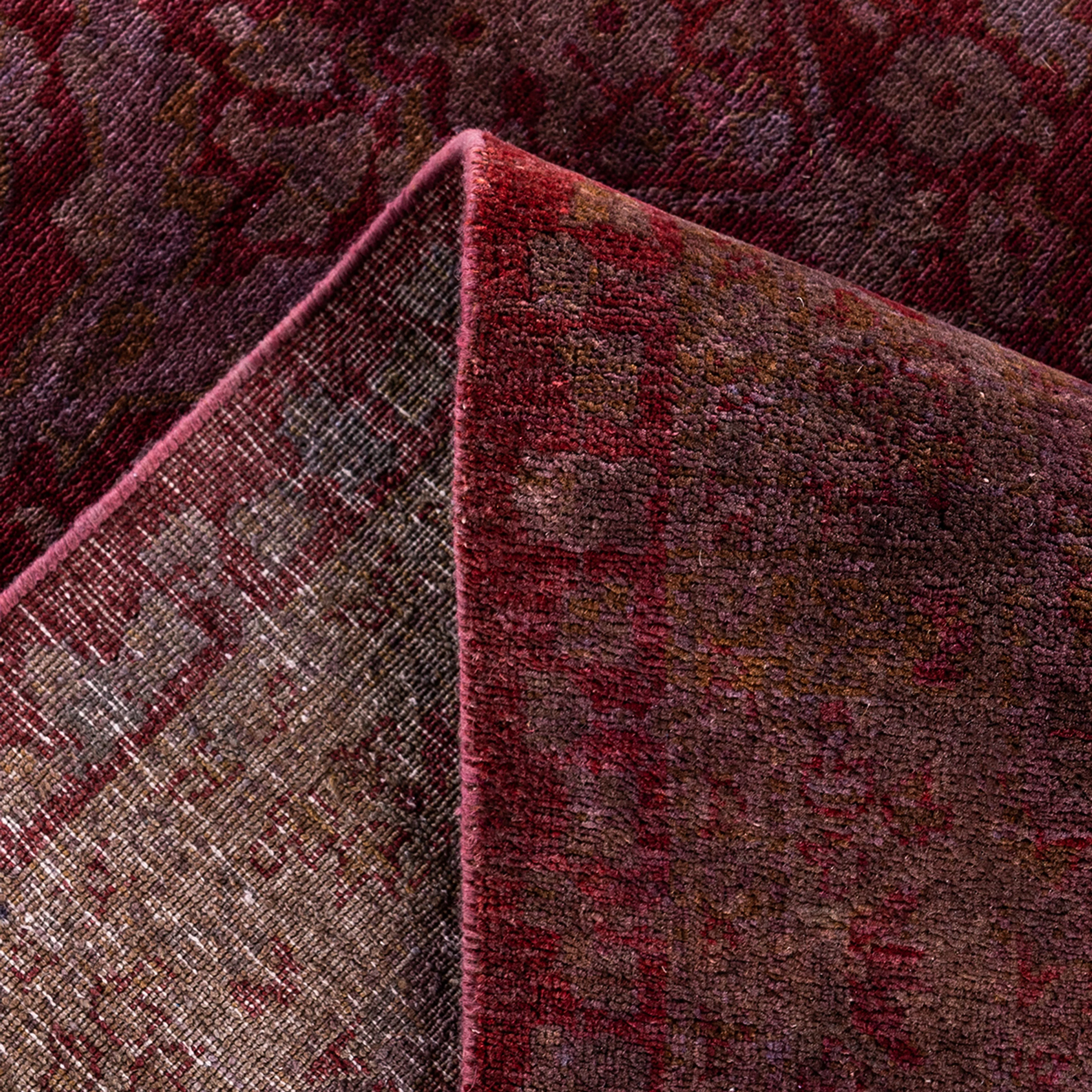 Red Samsara Wool Rug - 10'1" x 14'3" - Image 6