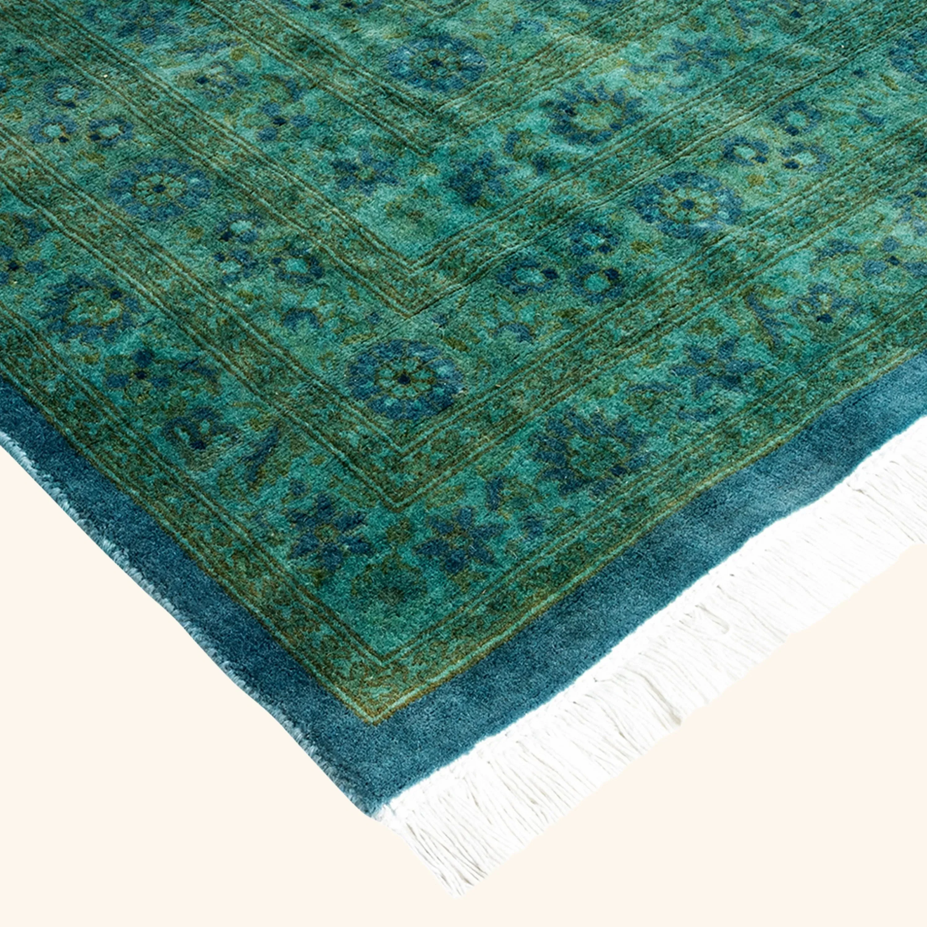 Teal Samsara Wool Rug - 10'2" x 14'6" - Image 2