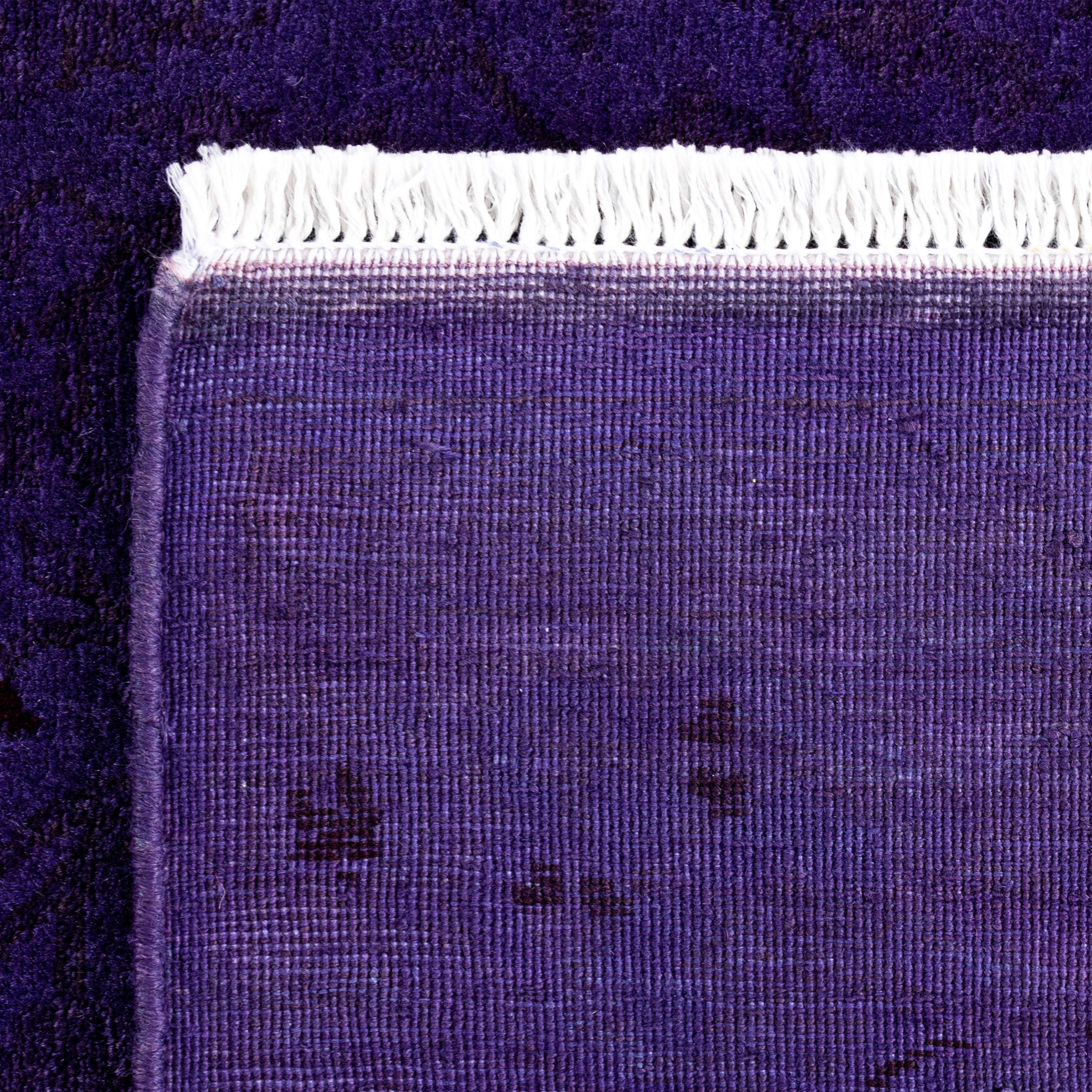 Purple Samsara Wool Rug - 4'2" x 5'10" - Image 5