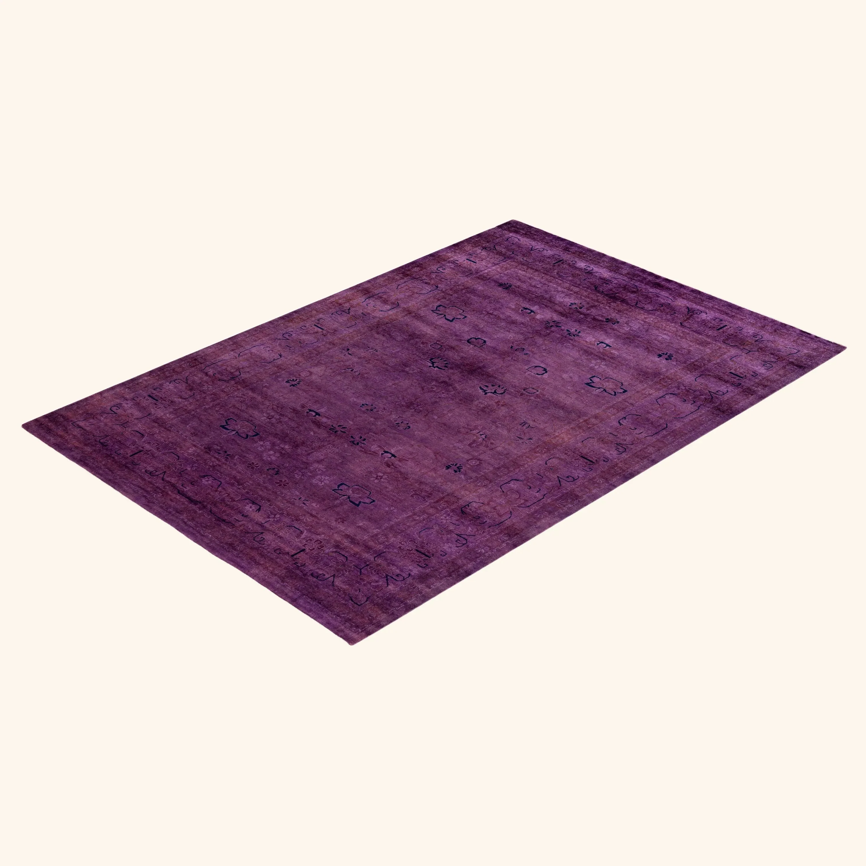 Purple Samsara Wool Rug - 6'1" x 8'10" - Image 8