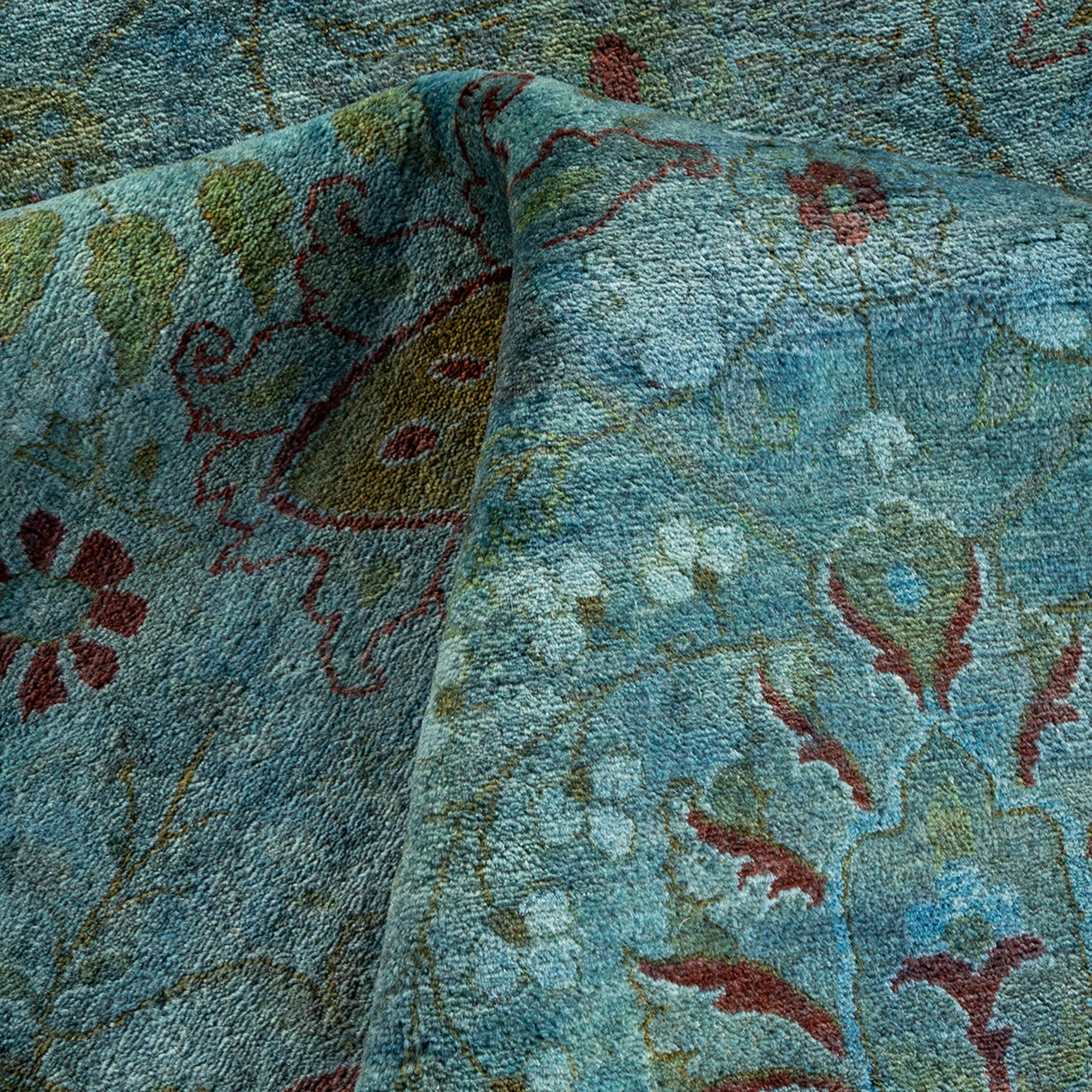 Blue Samsara Wool Rug - 8' x 10'3" - Image 7