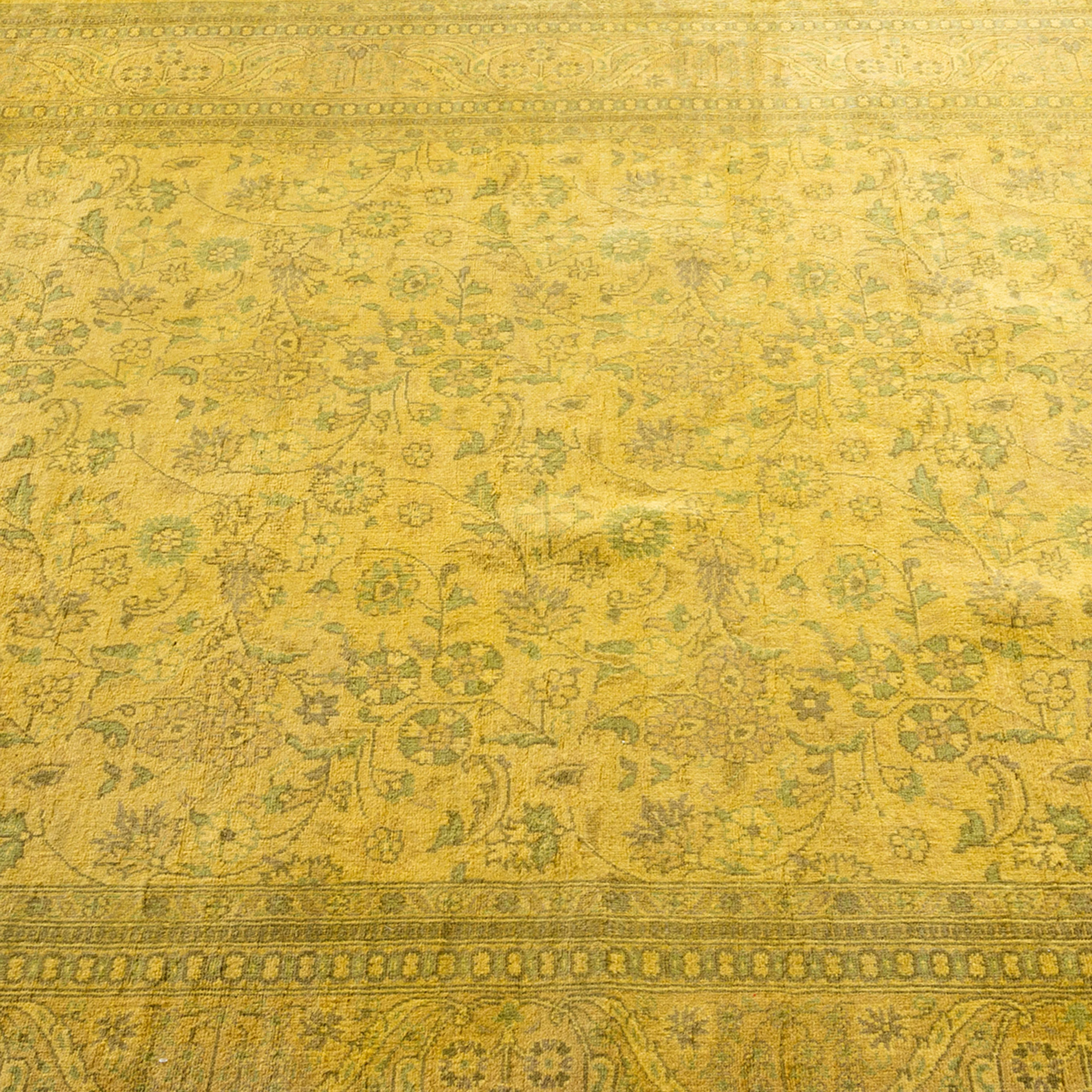 Yellow Samsara Wool Rug - 4'3" x 6'5" - Image 4