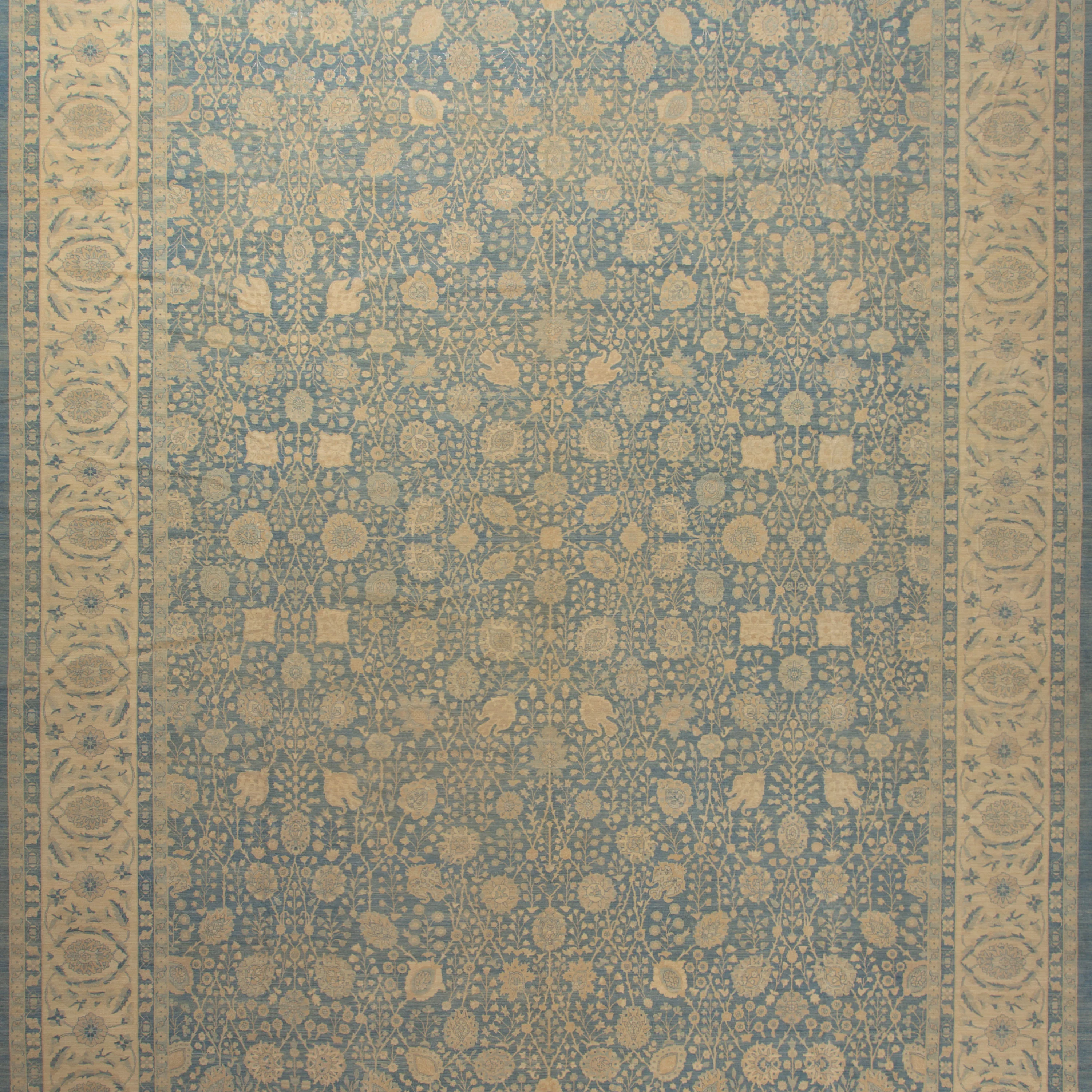 Blue Traditional Wool Rug - 16'4" x 23'7" - Image 2