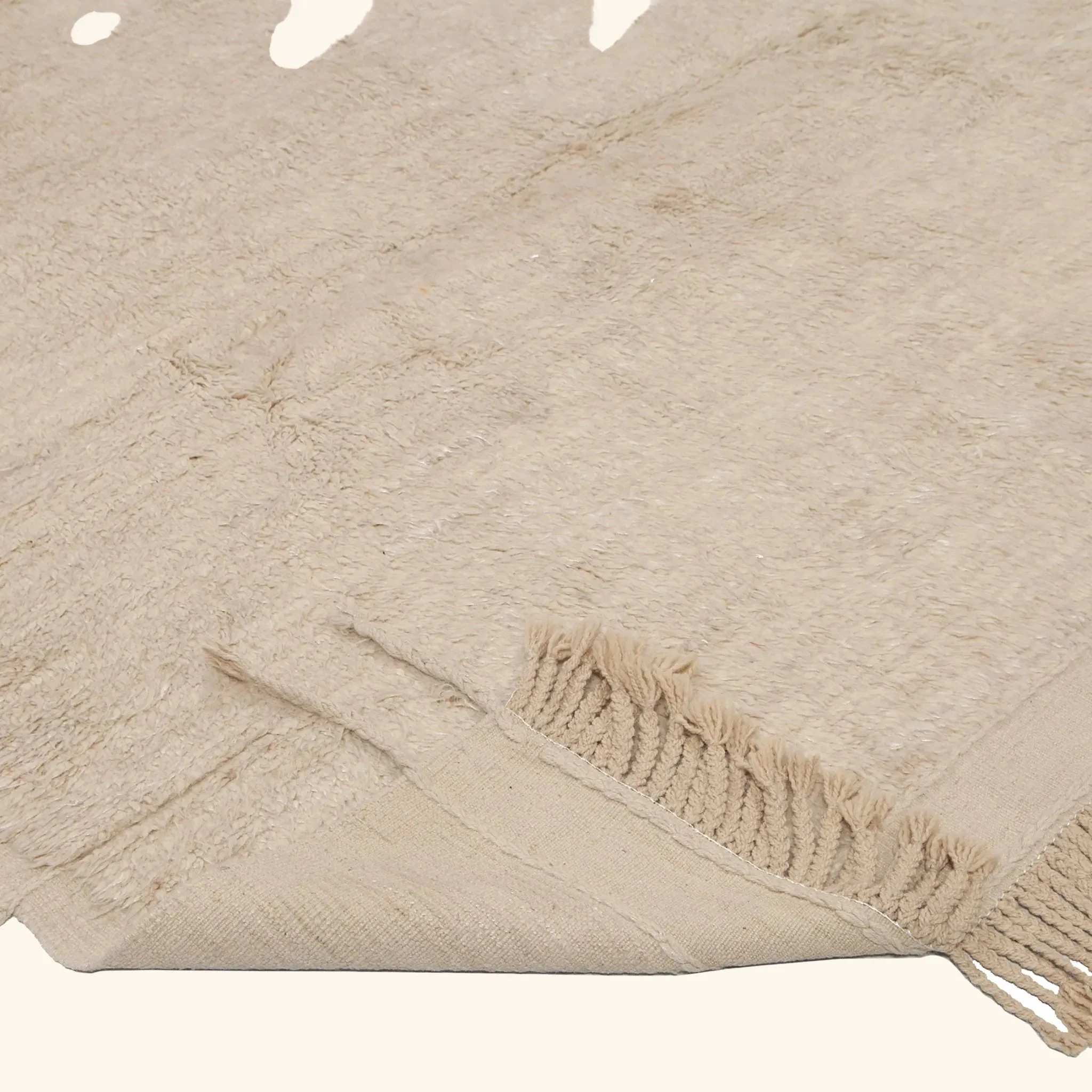 Beige Modern Wool Rug - 8'4'' x 10'10'' - Image 5
