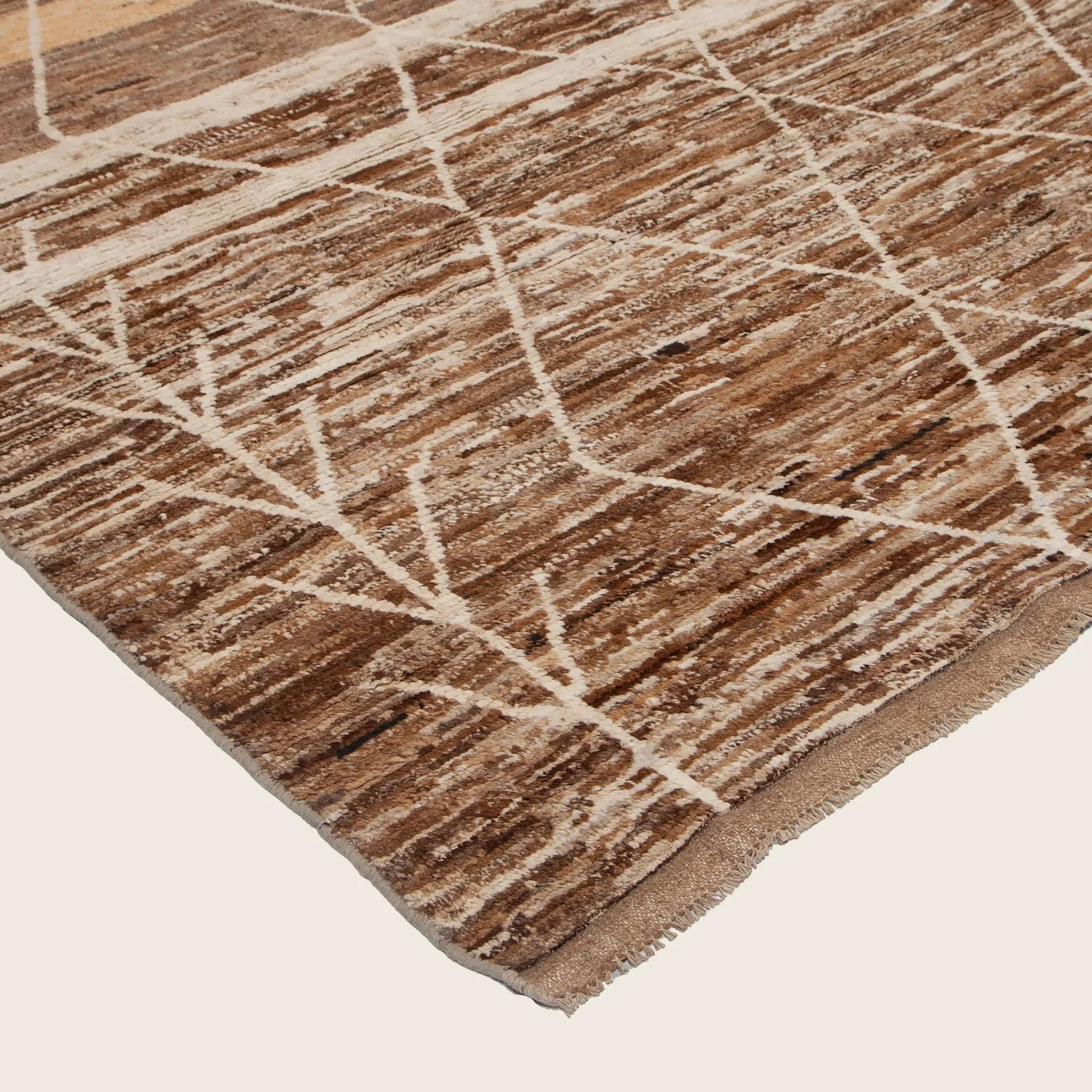 Brown Modern Wool Rug - 8'2'' x 10'11'' - Image 4