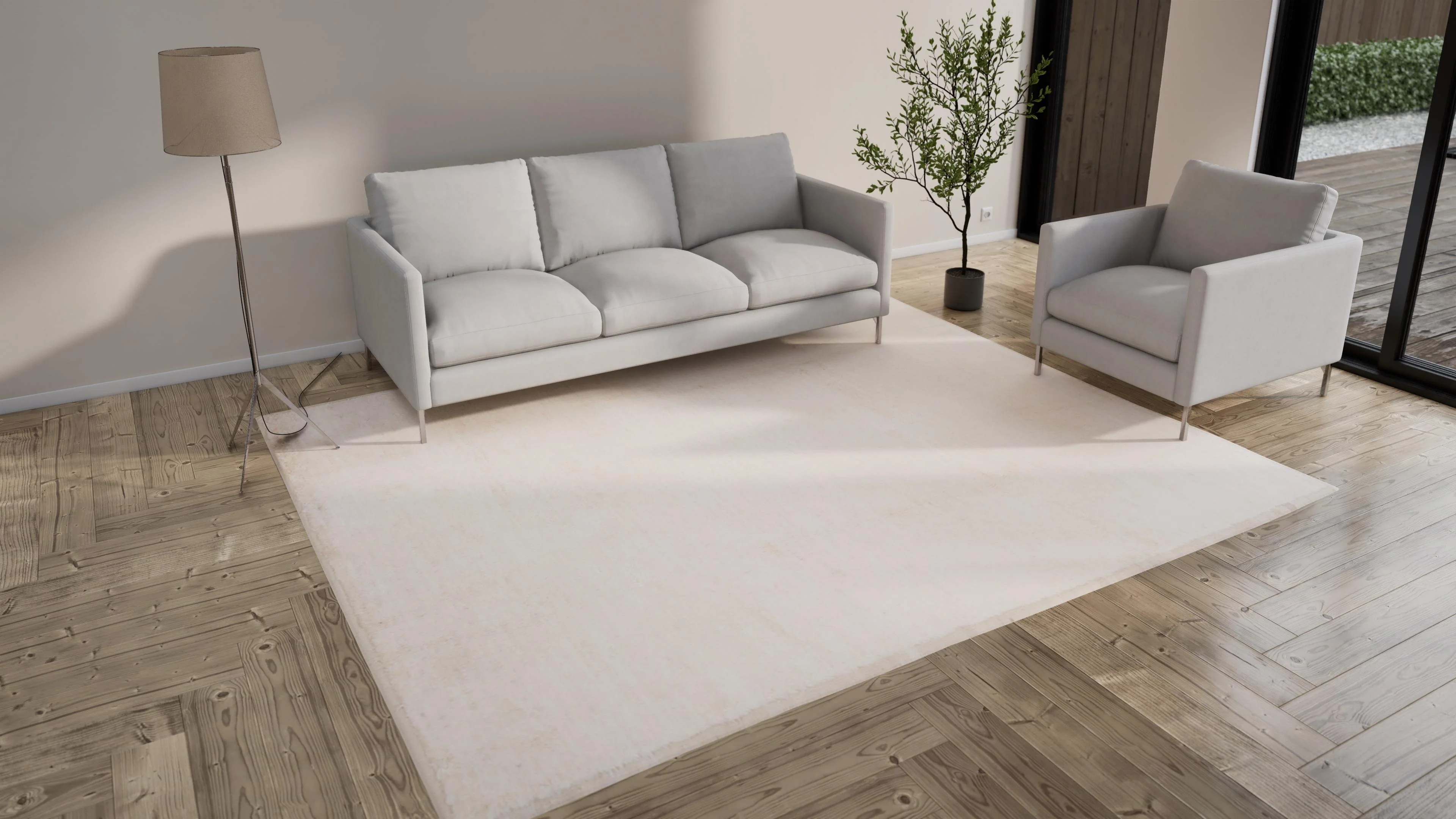 Multi Modern Wool Rug - 8'6'' x 10'4'' - Image 8