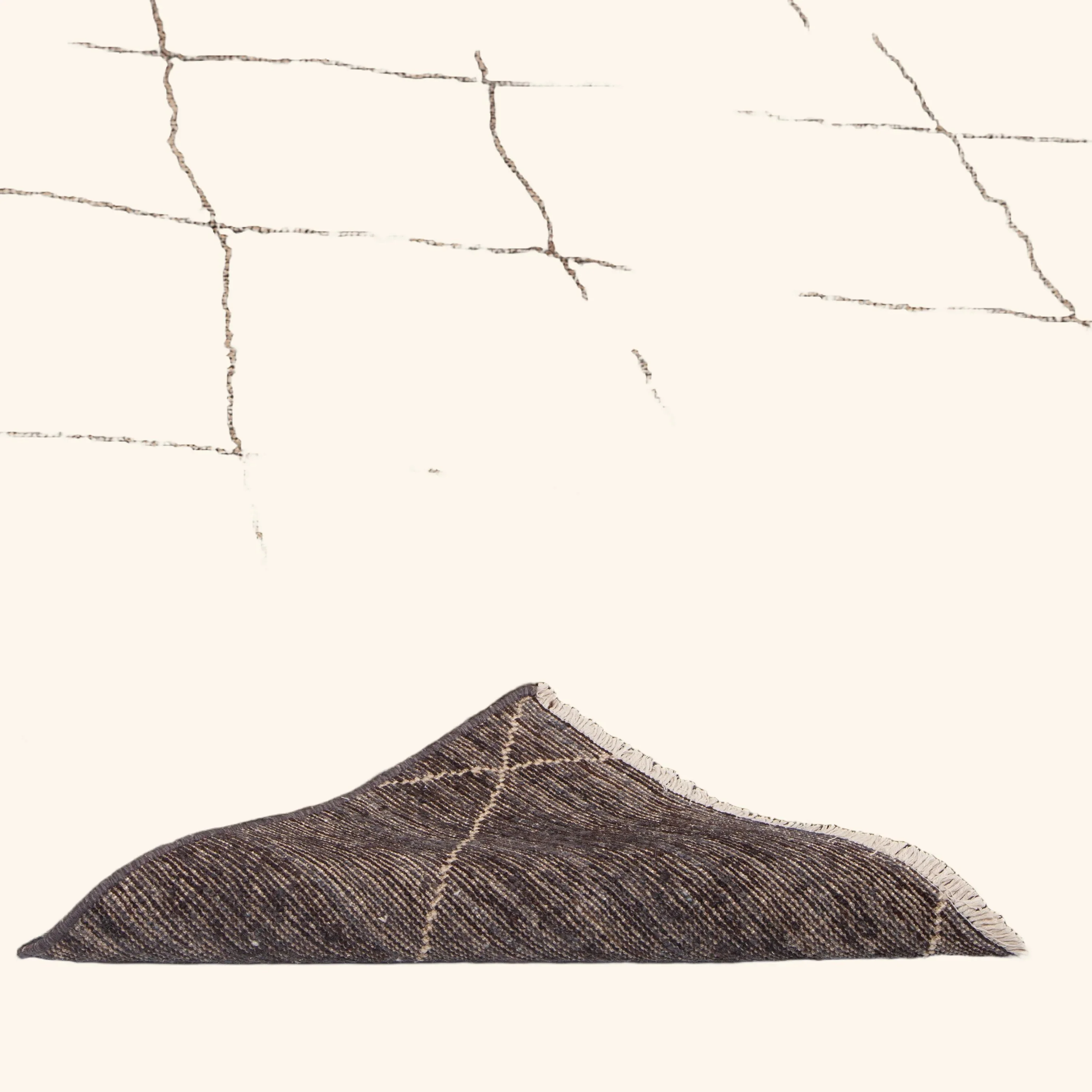 Black Modern Wool Rug - 8'4'' x 11'3'' - Image 5