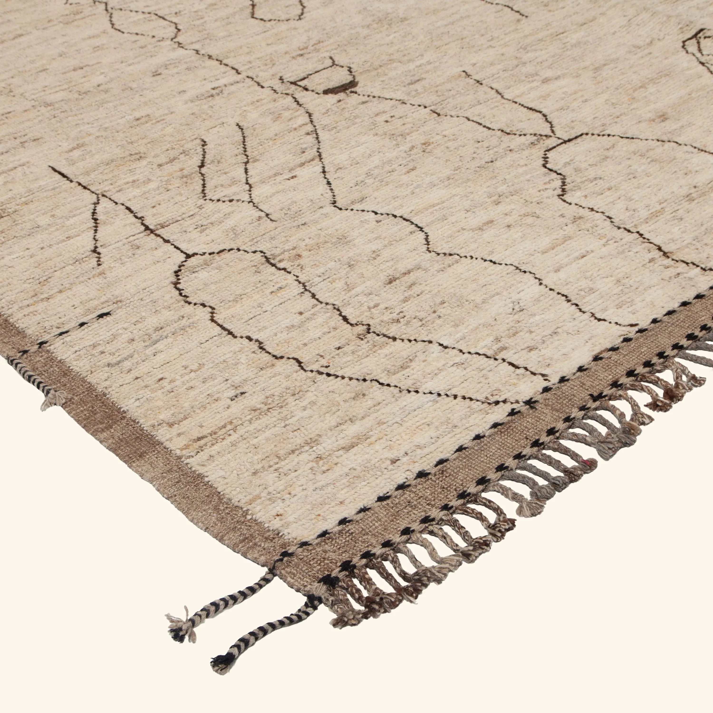 Multicolored Modern Wool Rug - 9'1'' x 12'2'' - Image 4