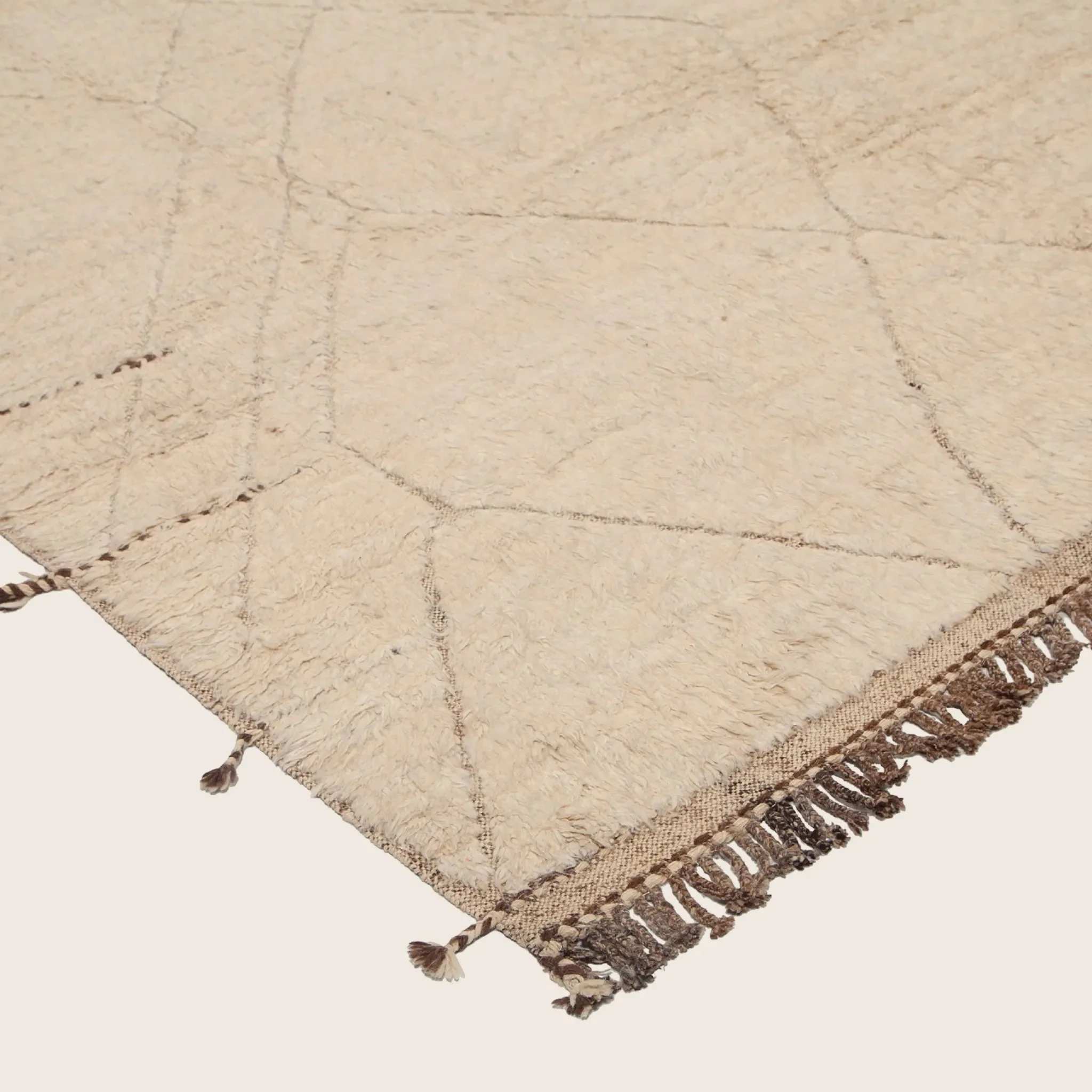 Cream Modern Wool Rug - 10'6'' x 13'2'' - Image 3